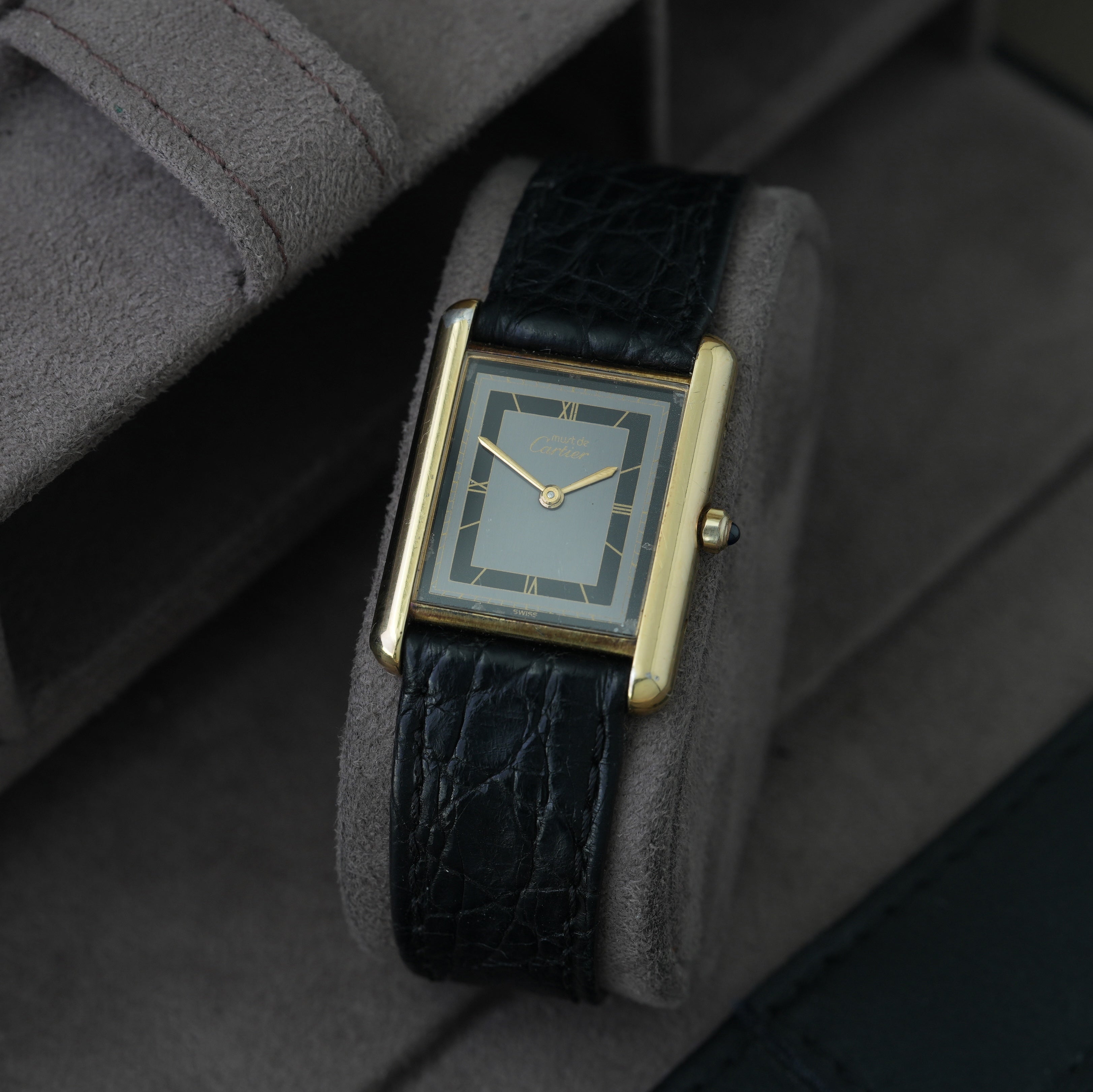 Cartier Tank Vermeil Ref. 681006 'Art Deco Dial' 23x30mm