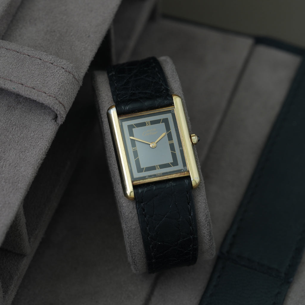 Cartier Tank Vermeil Ref. 681006 'Art Deco Dial' 23x30mm