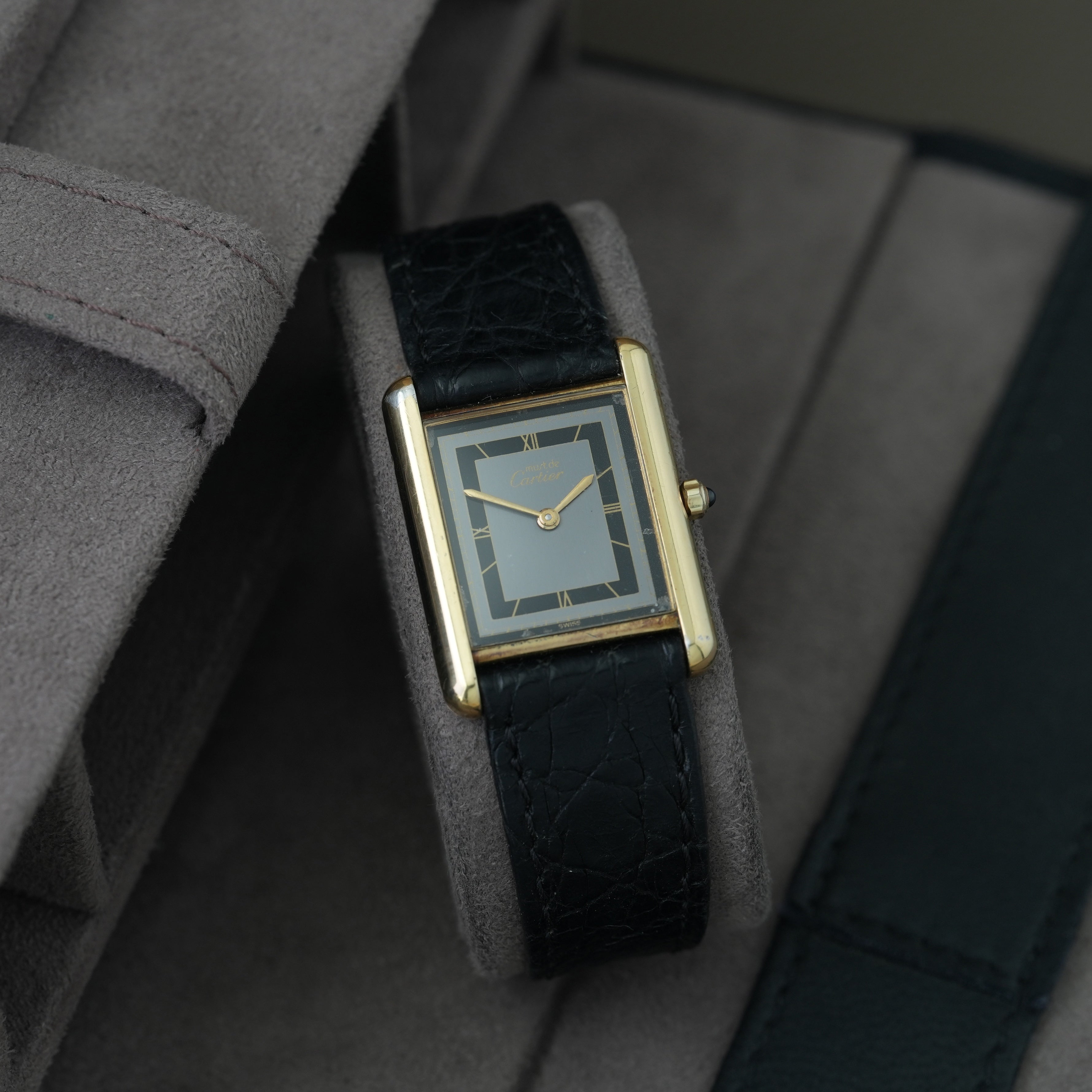 Cartier Tank Vermeil Ref. 681006 'Art Deco Dial' 23x30mm