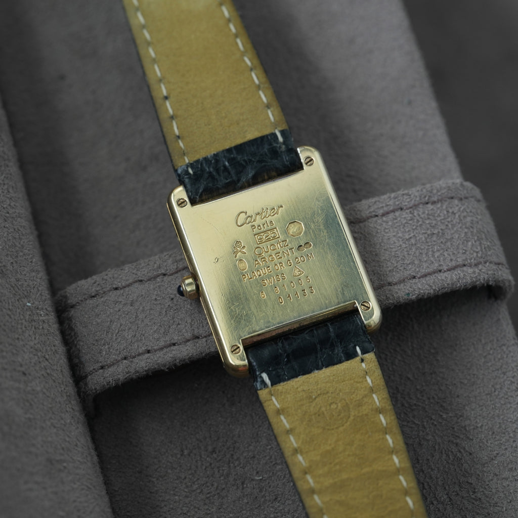 Cartier Tank Vermeil Ref. 681006 'Art Deco Dial' 23x30mm
