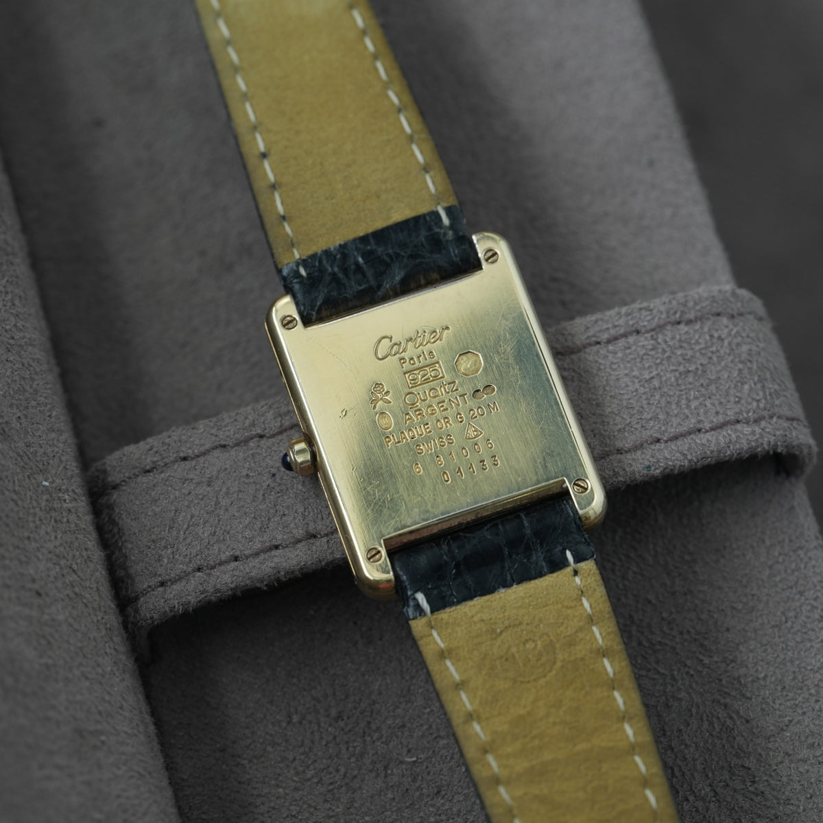 Cartier Tank Vermeil Ref. 681006 'Art Deco Dial' 23x30mm