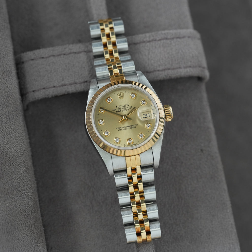 Rolex Lady-Datejust 26mm Ref. 69173 'Big Diamond' Box & Papiere