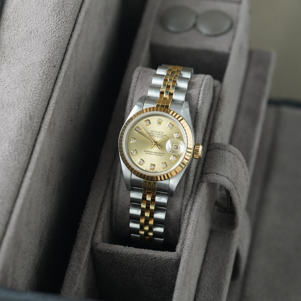 Rolex Lady-Datejust 26mm Ref. 69173 'Big Diamond' Box & Papiere