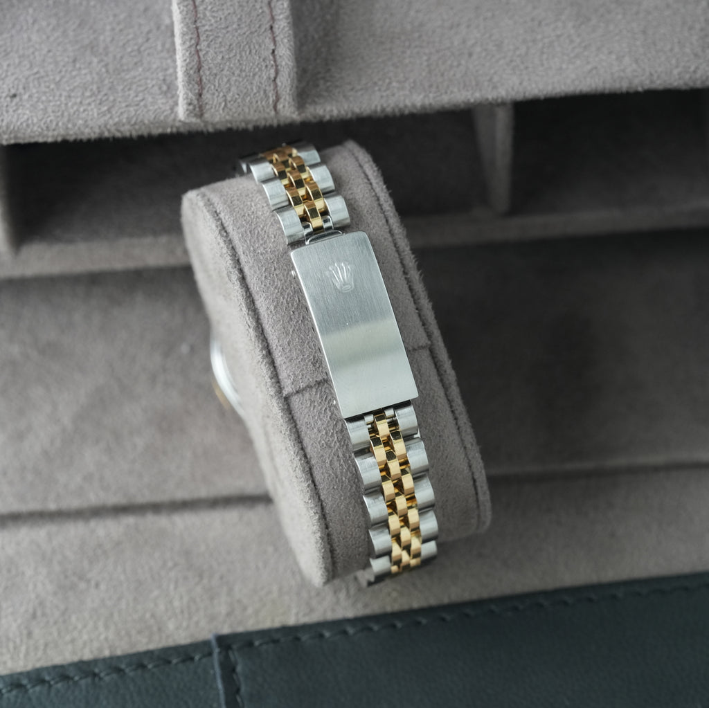 Rolex Lady-Datejust 26mm Ref. 69173 'Schwarzes Diamant-Blatt' Box & Papiere 1993