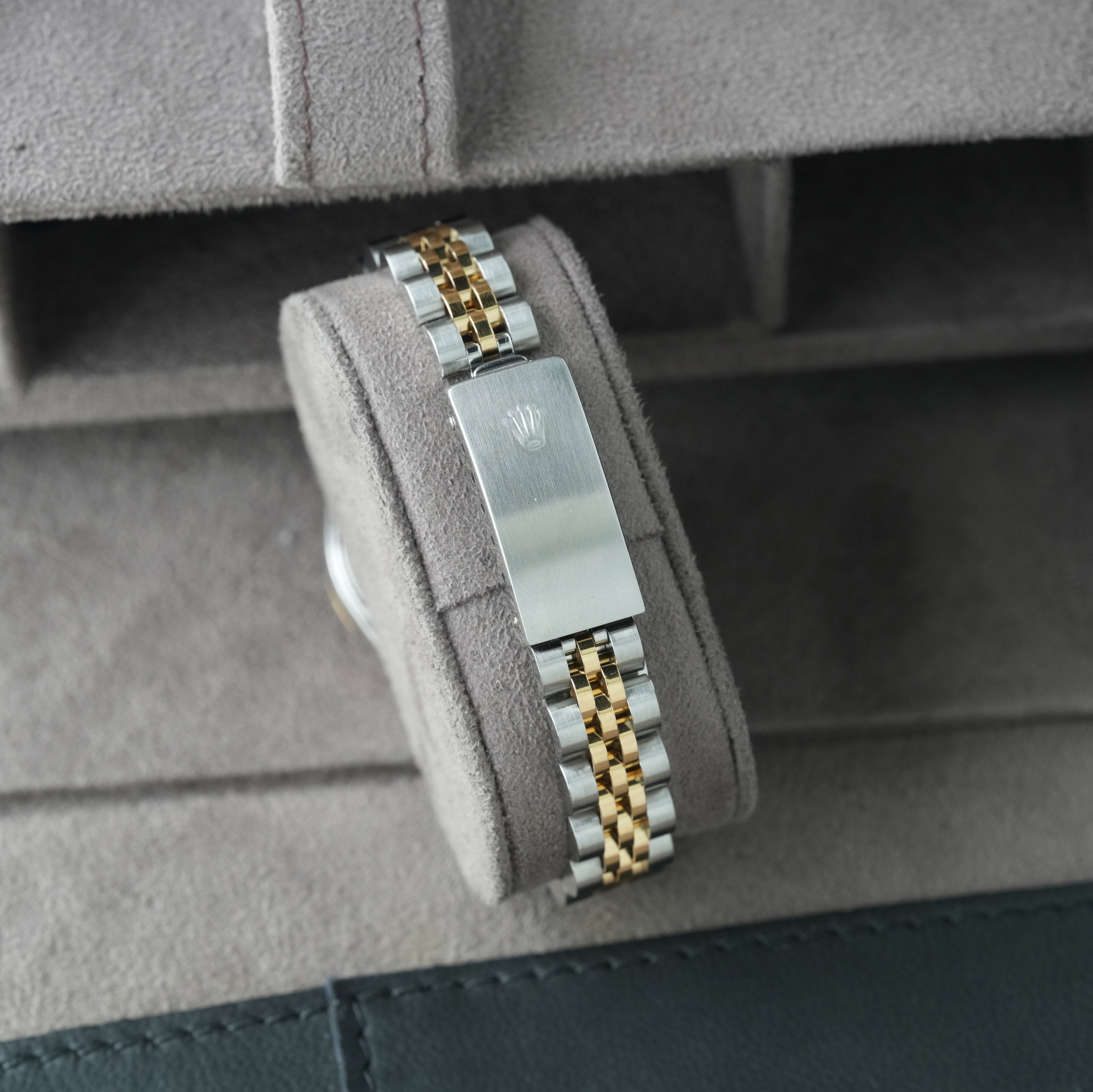 Rolex Lady-Datejust 26mm Ref. 69173 'Schwarzes Diamant-Blatt' Box & Papiere 1993