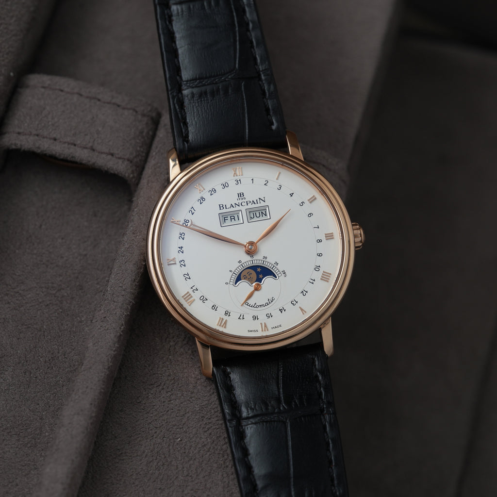Blancpain Villeret 38mm 18k Rosé Gold 'Box & Booklet'