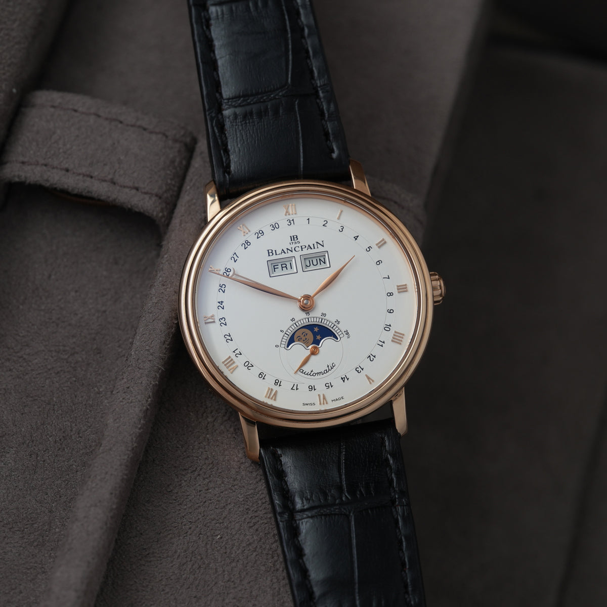 Blancpain Villeret 38mm 18k Rosé Gold 'Box & Booklet'