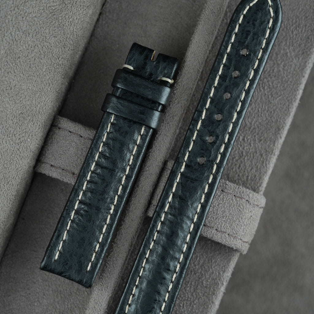 Breitling Lederarmband 15mm Schwarz