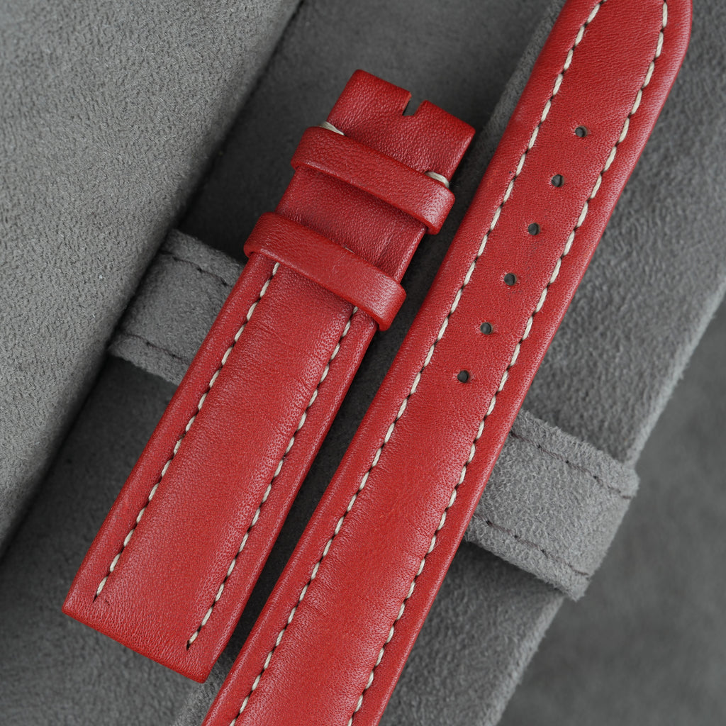 Breitling Lederarmband 19mm Rot