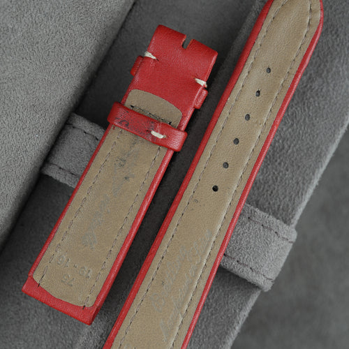 Breitling Lederarmband 19mm Rot