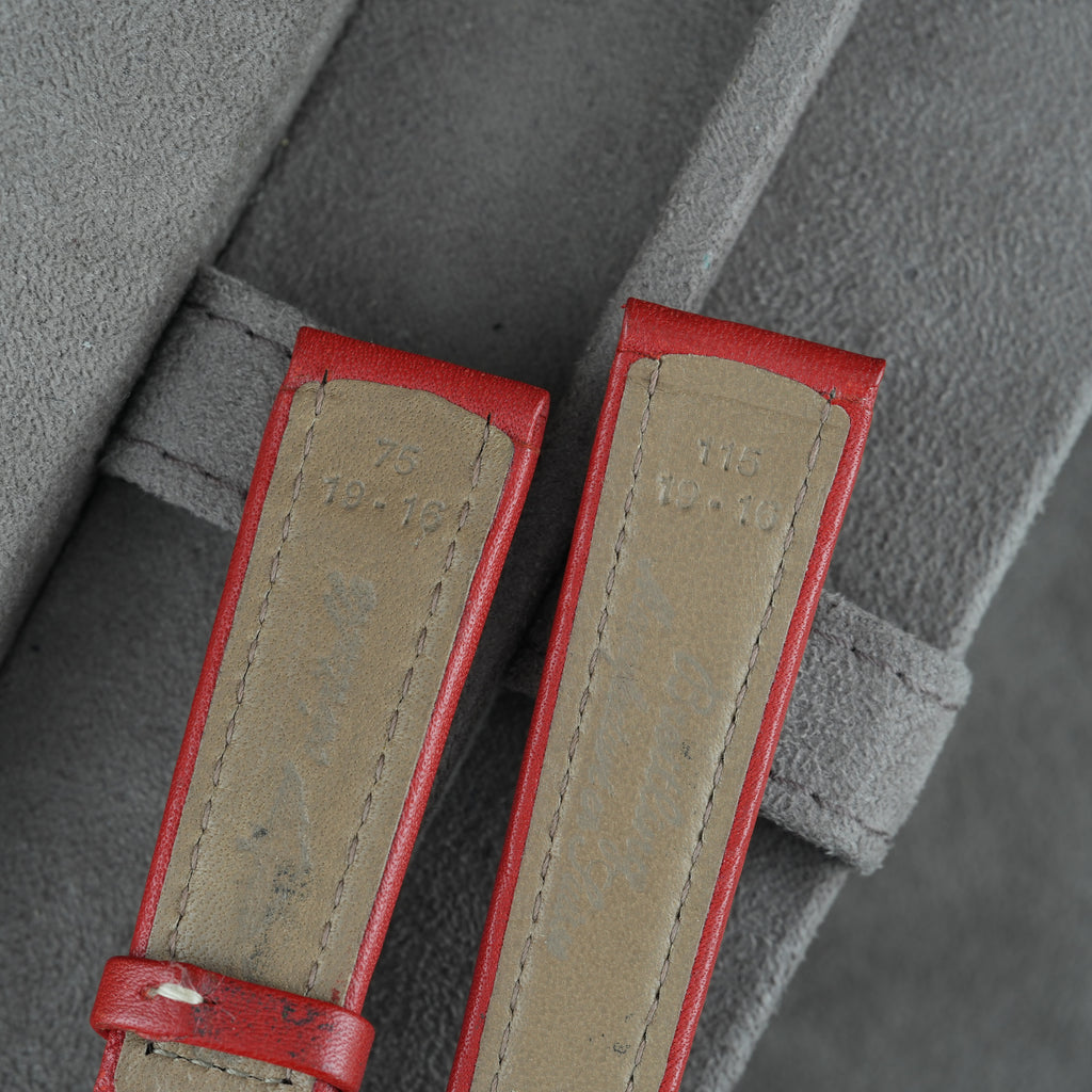 Breitling Lederarmband 19mm Rot