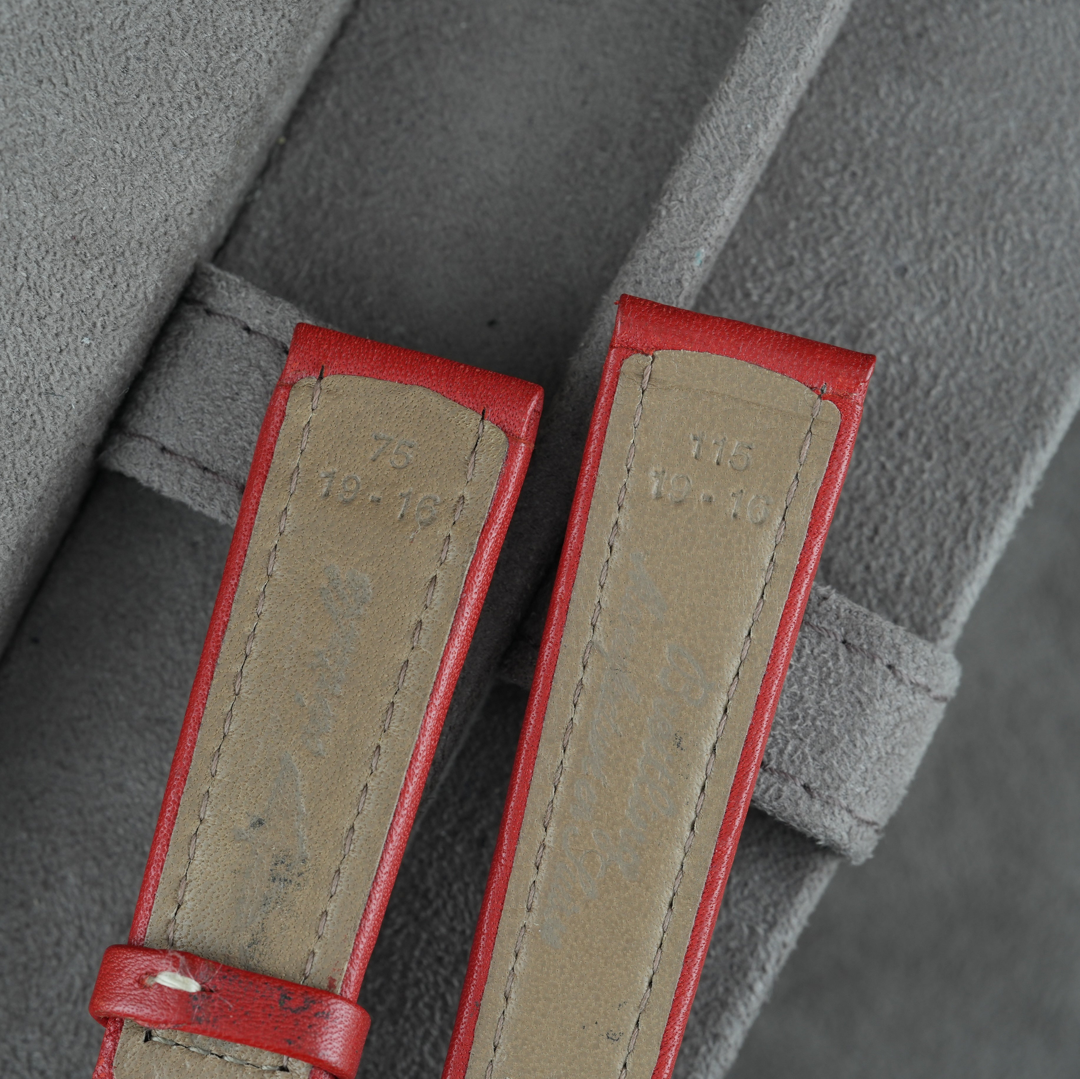 Breitling Lederarmband 19mm Rot