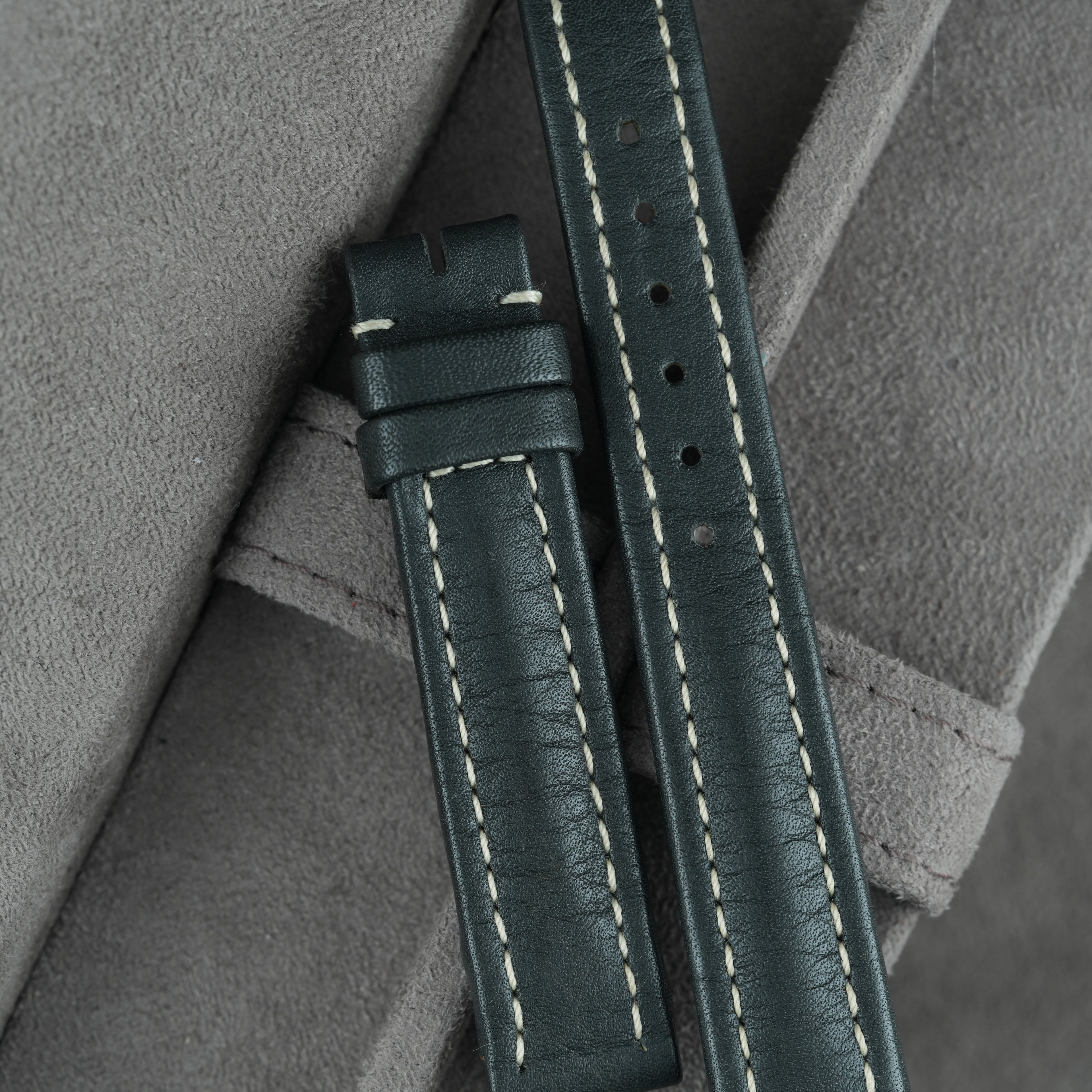 Breitling Lederarmband 15mm Schwarz