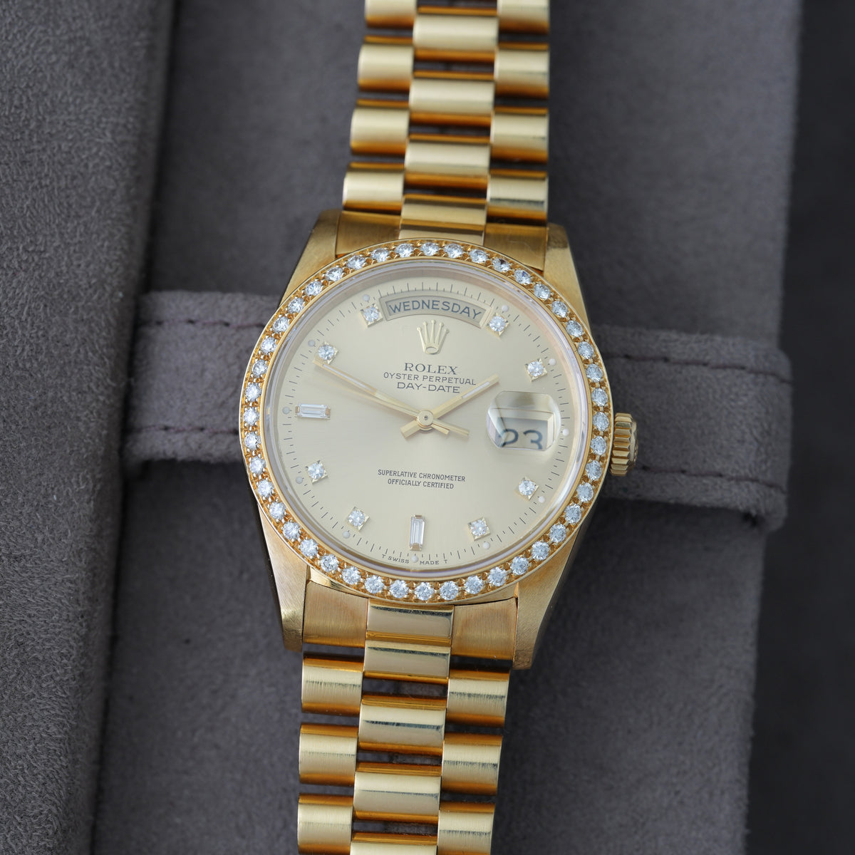 Rolex Day-Date 36 Ref. 18348 'Factory Diamond'