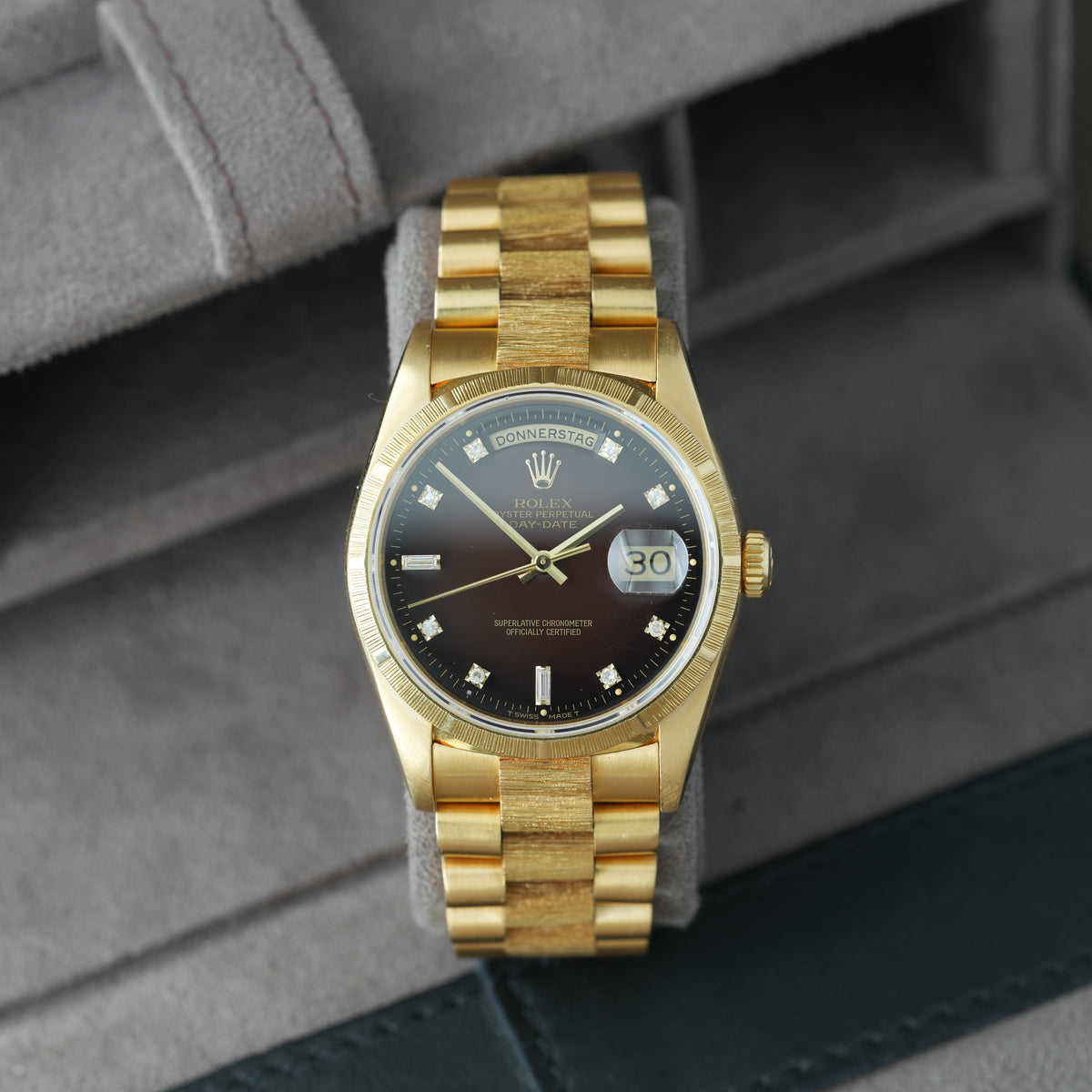 Rolex Day-Date 36 Ref. 18248 'Brown Vignette-Degrade Dial' RLX Service