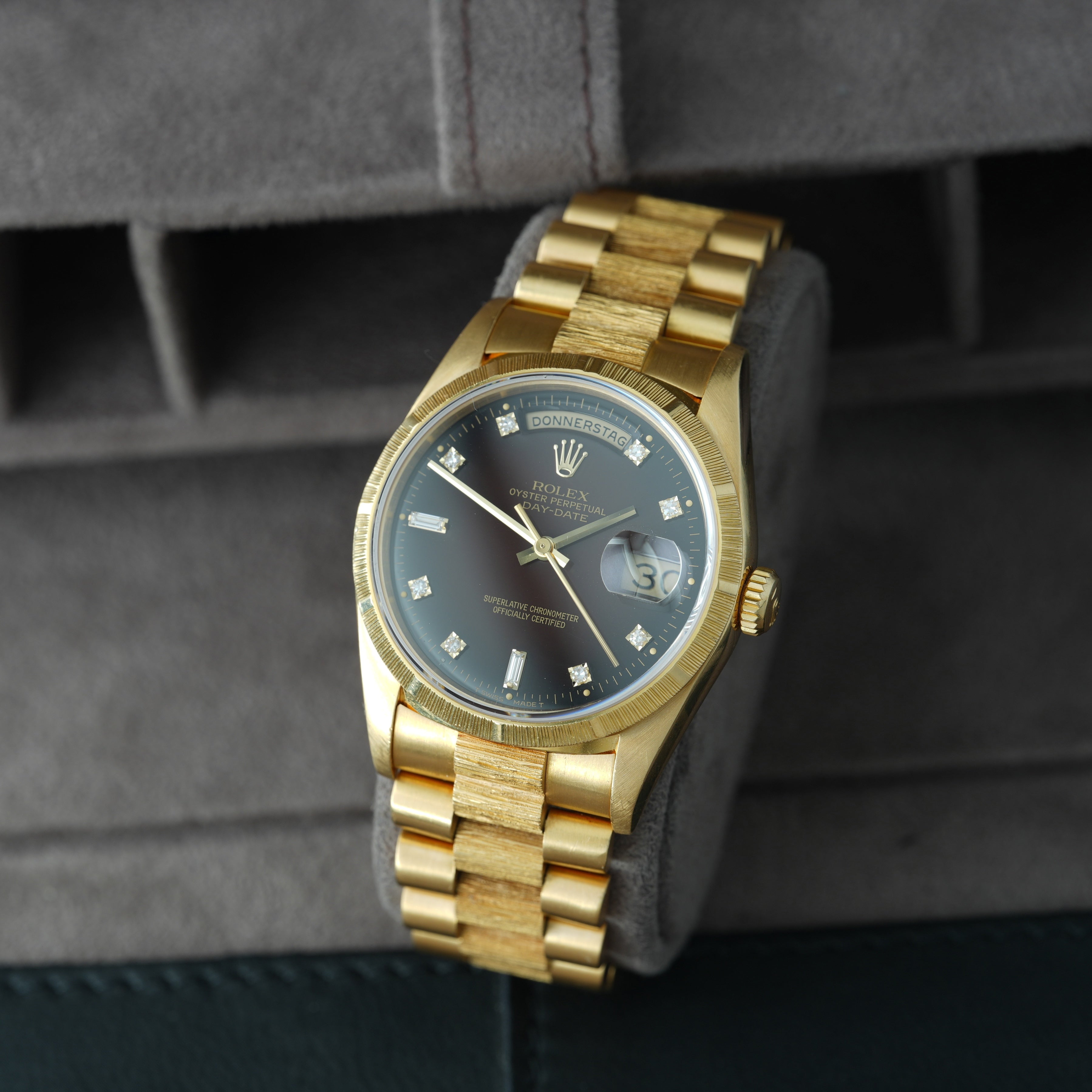 Rolex Day-Date 36 Ref. 18248 'Brown Vignette-Degrade Dial' RLX Service