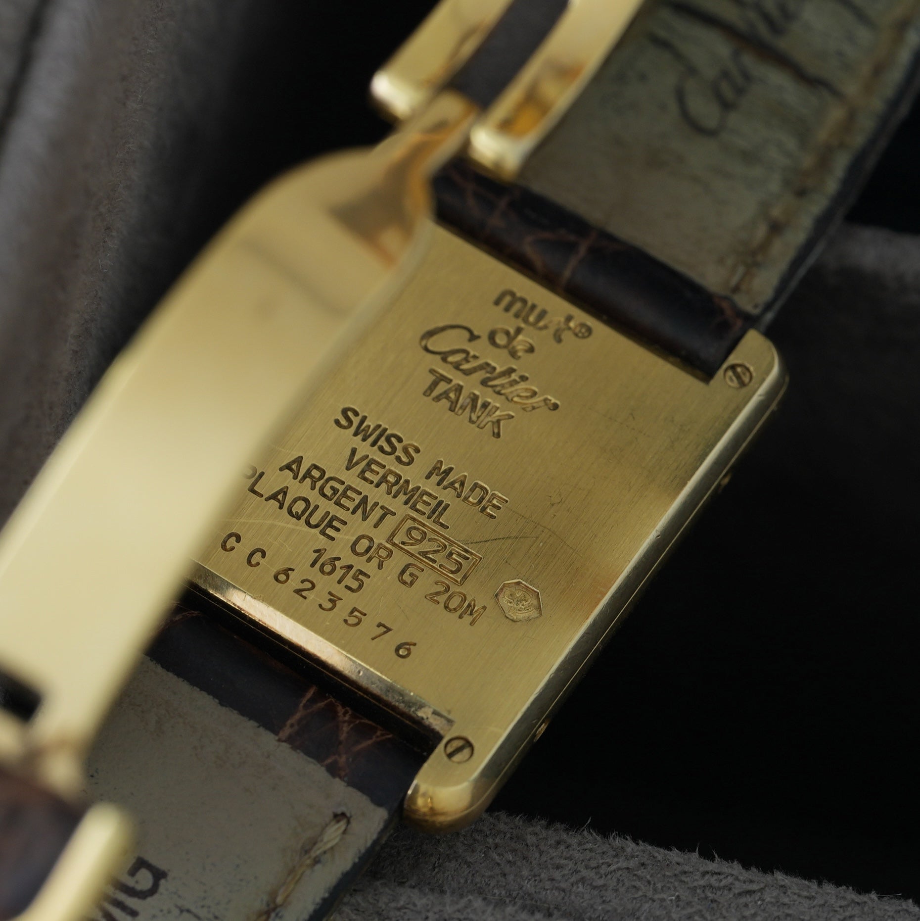 Cartier Tank Must Ref. 1615 '23x30mm' Folding Clasp'