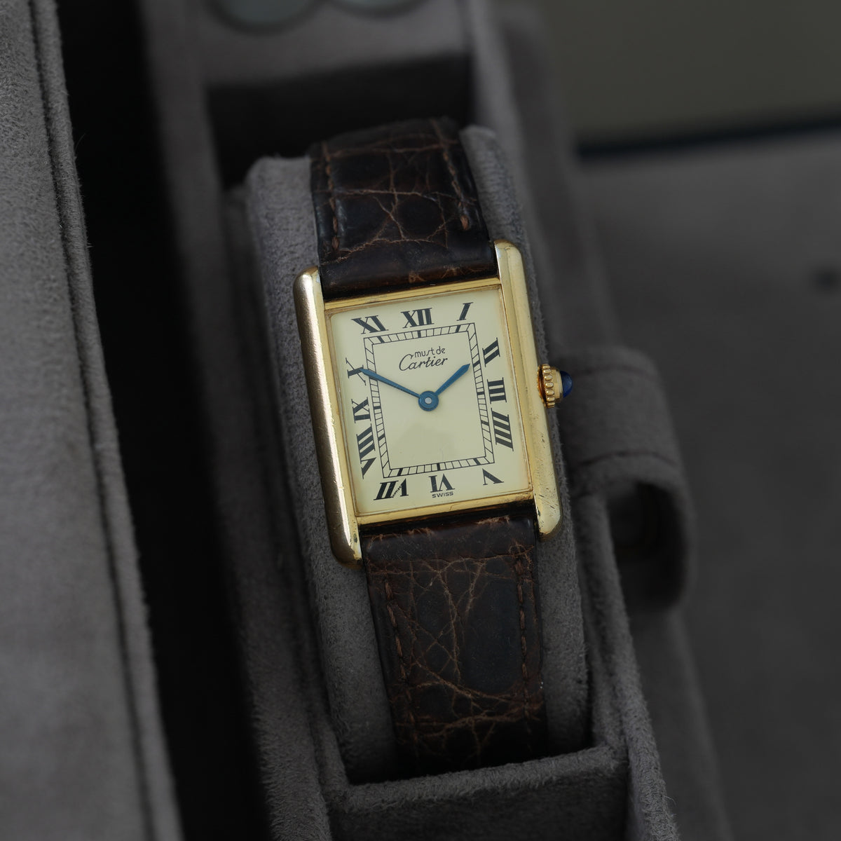 Cartier Tank Must Ref. 1615 '23x30mm' Folding Clasp'