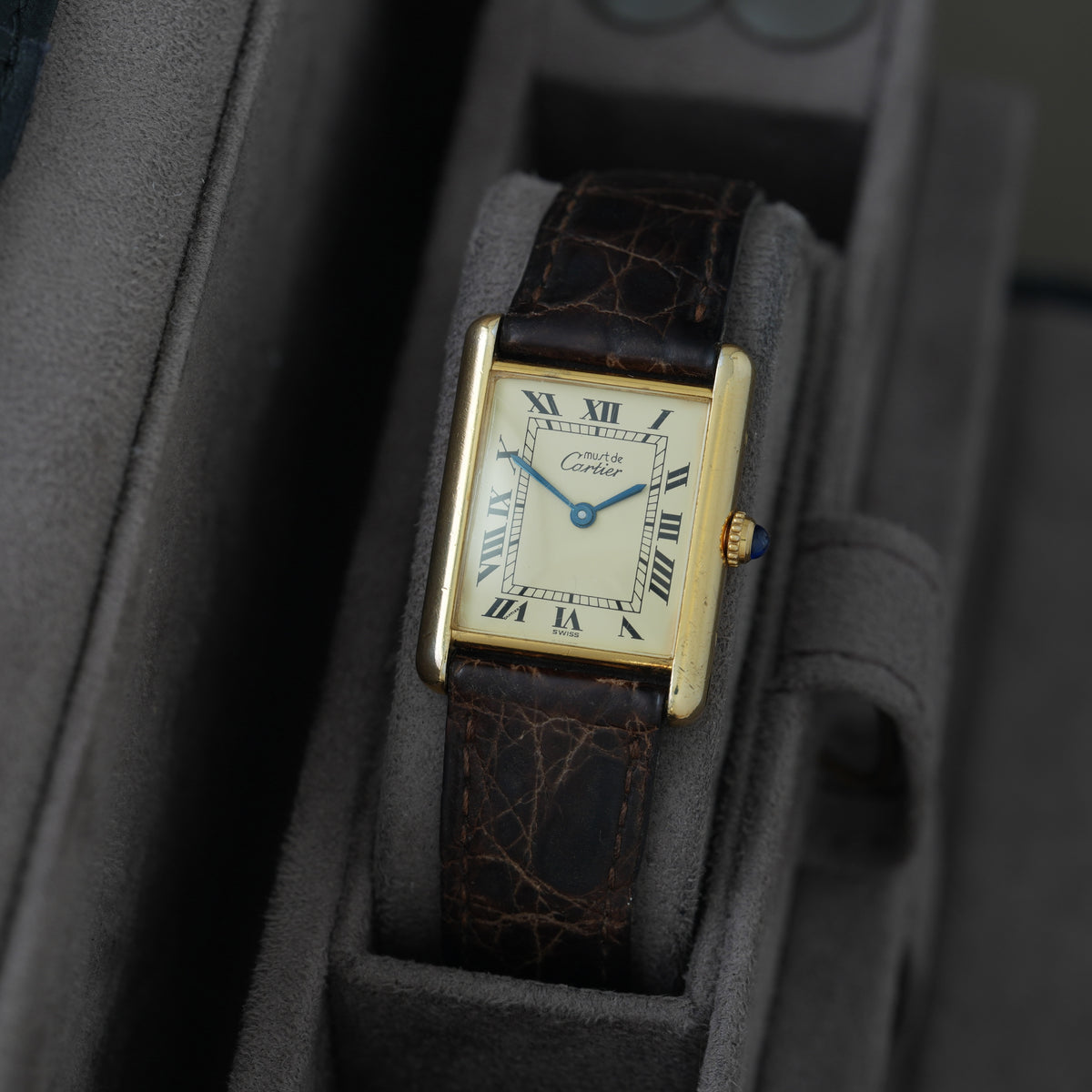 Cartier Tank Must Ref. 1615 '23x30mm' Folding Clasp'