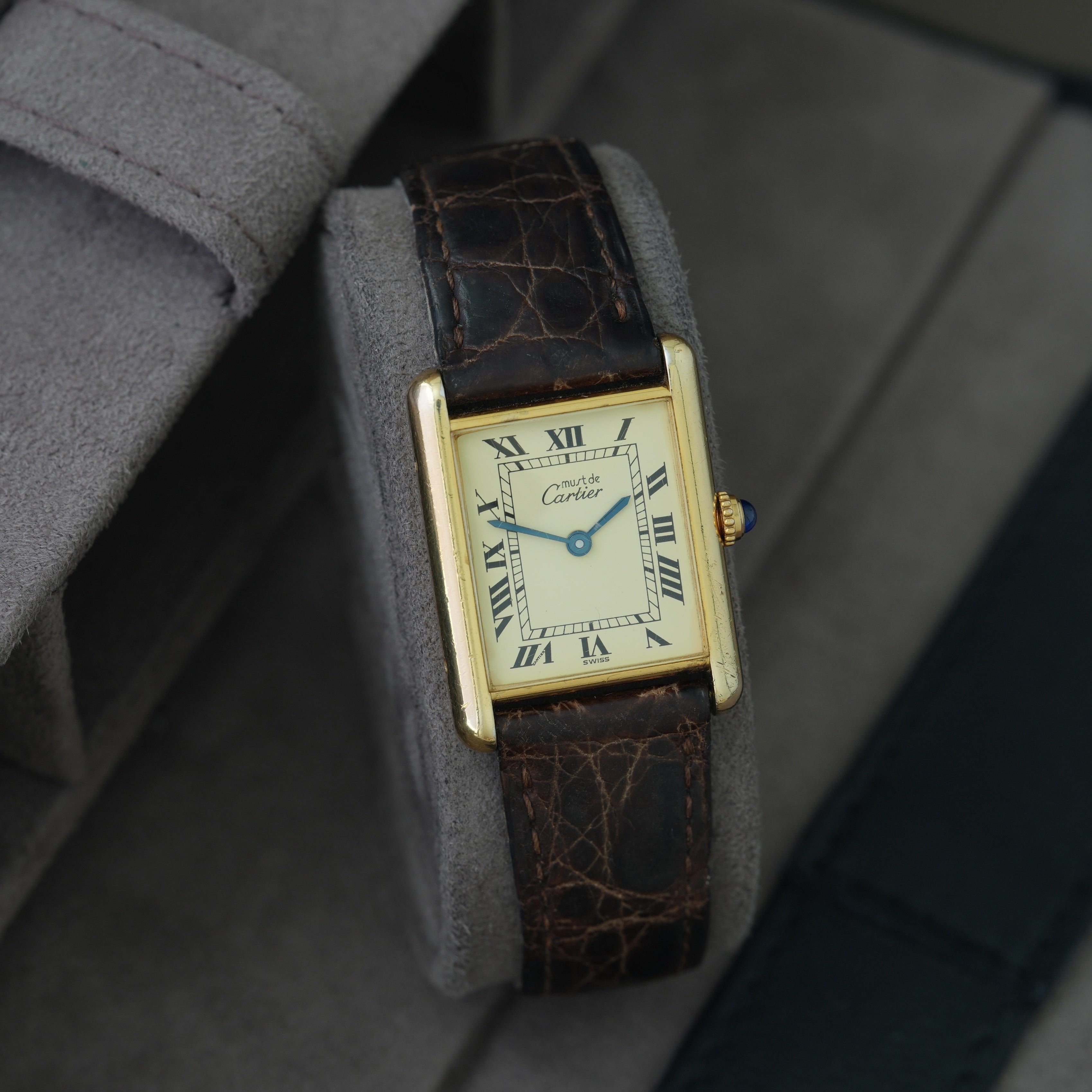 Cartier Tank Must Ref. 1615 '23x30mm' Folding Clasp'