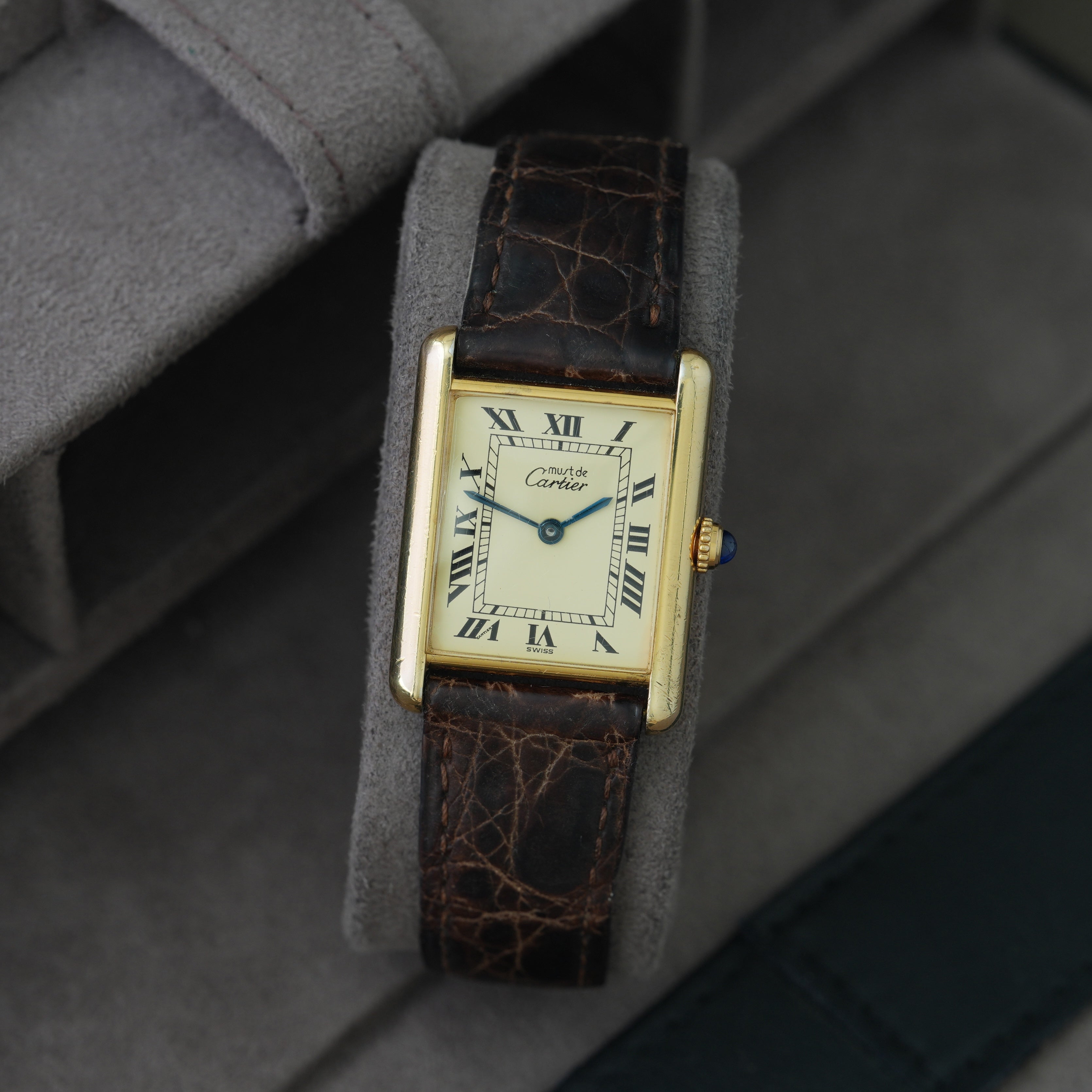 Cartier Tank Must Ref. 1615 '23x30mm' Folding Clasp'