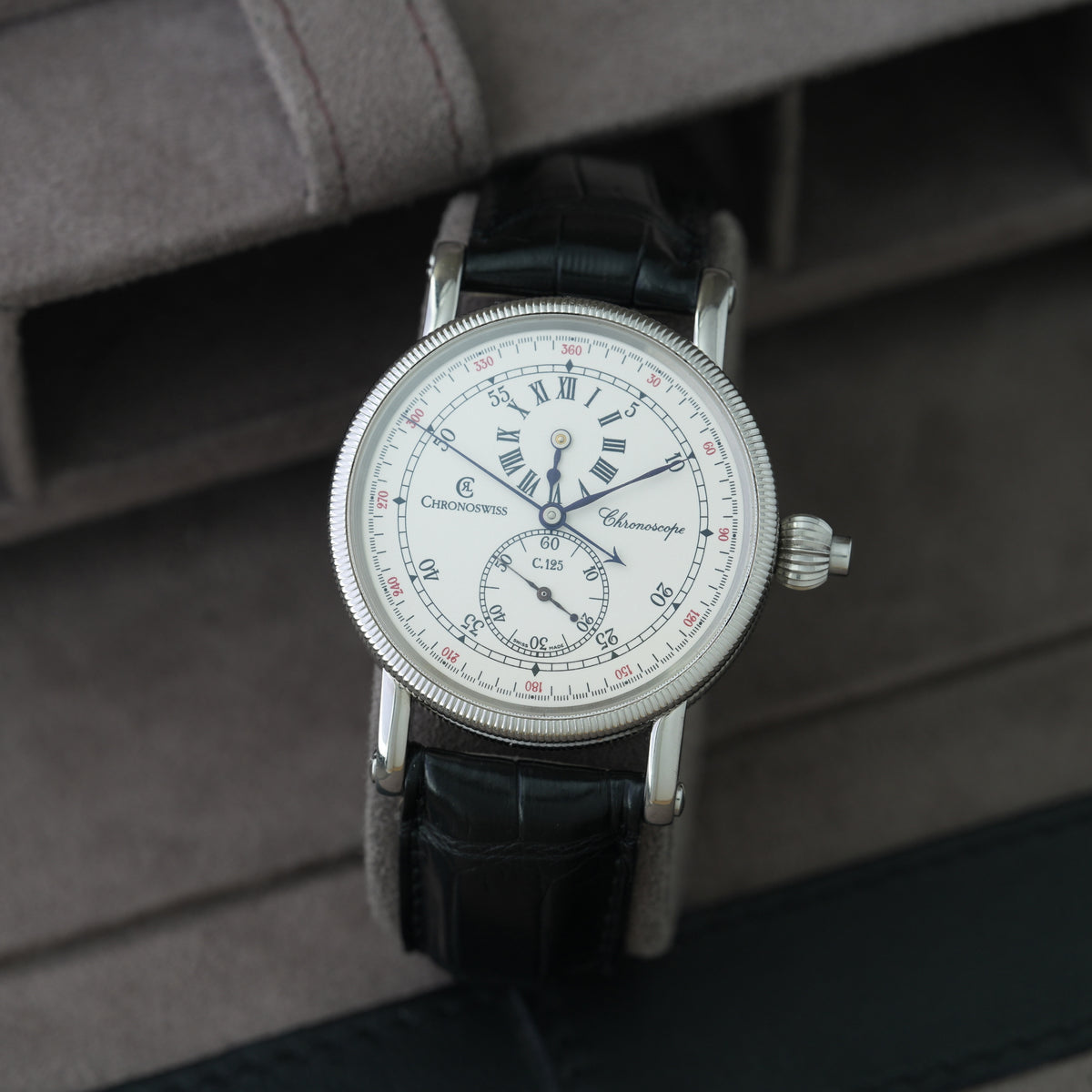 Chronoswiss Chronoscope Ref. Ch1523 'Box & Papiere' Monopusher