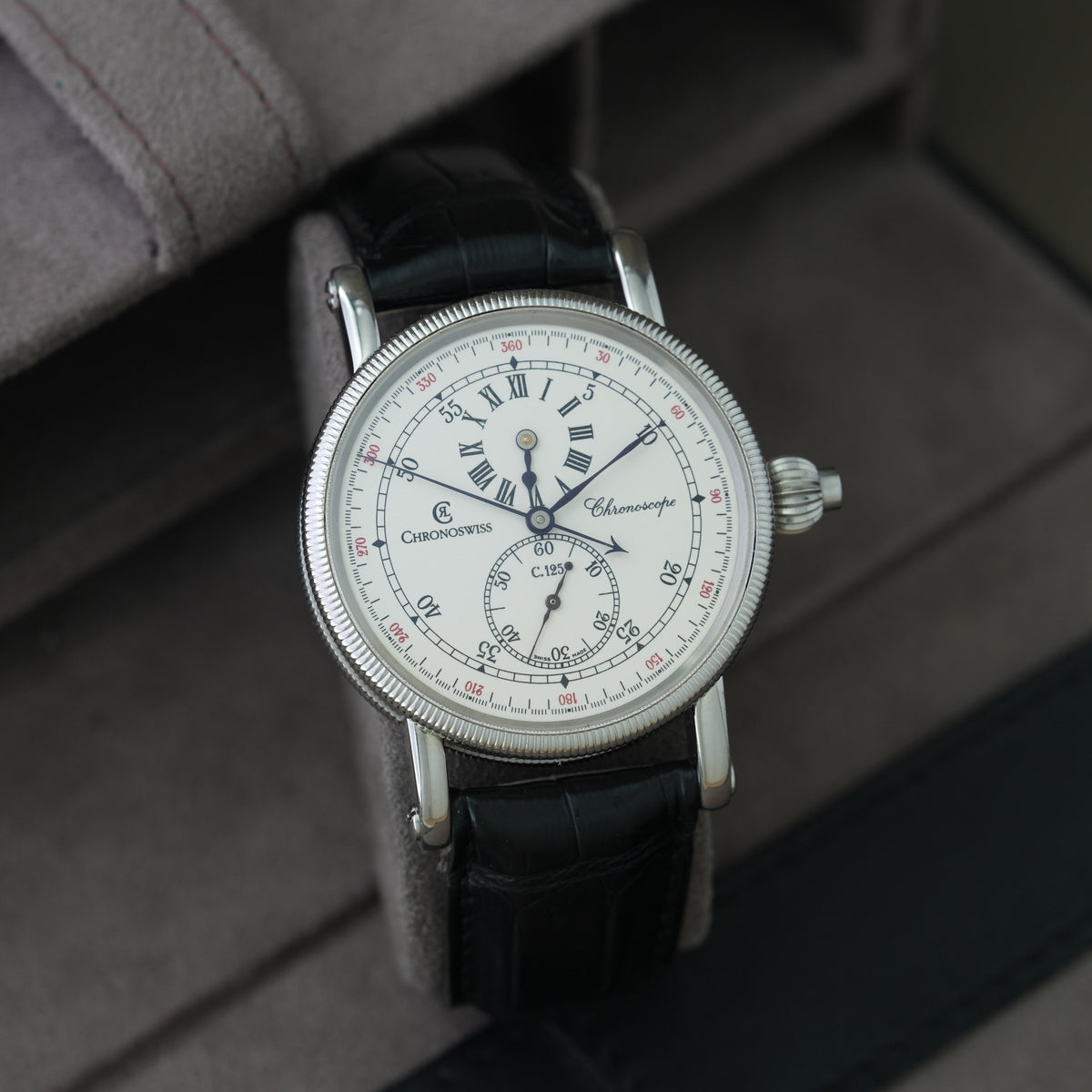Chronoswiss Chronoscope Ref. Ch1523 'Box & Papiere' Monopusher