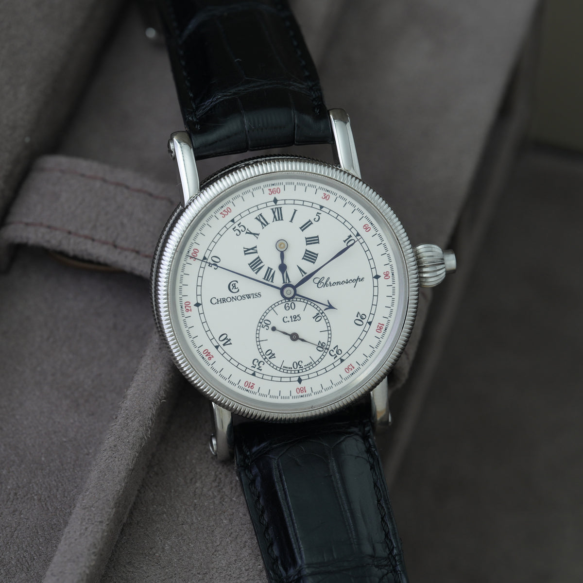 Chronoswiss Chronoscope Ref. Ch1523 'Box & Papiere' Monopusher