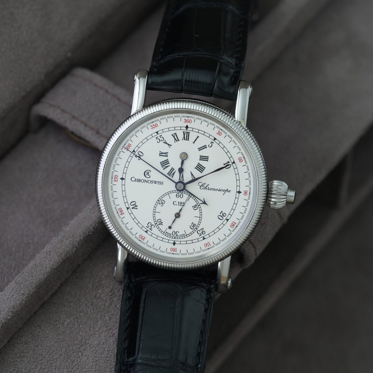 Chronoswiss Chronoscope Ref. Ch1523 'Box & Papiere' Monopusher
