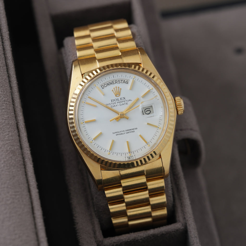 Rolex Day-Date 36 Ref. 1803/8 'Pie Pan' 1976 'Unpolished Thick Case'