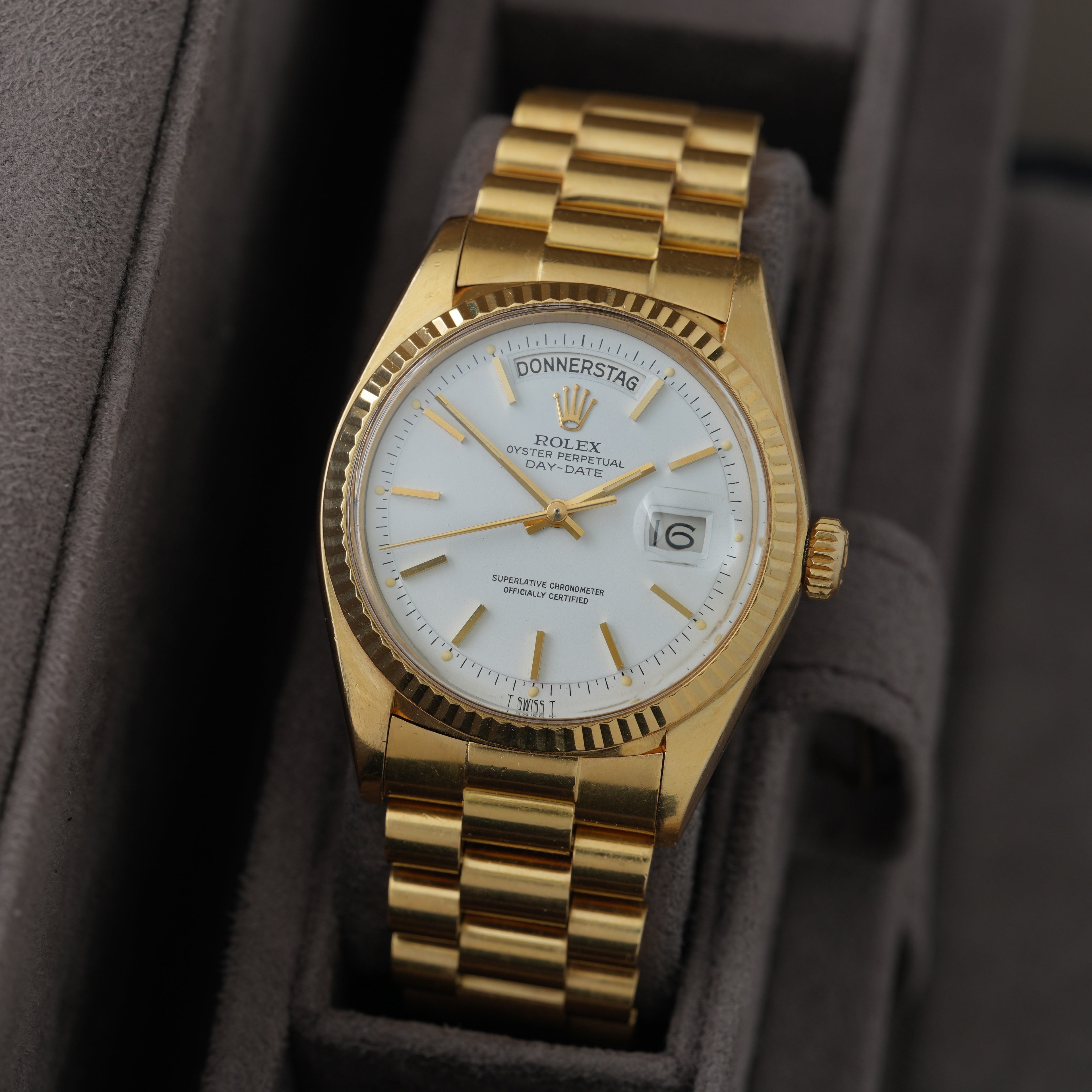 Rolex Day-Date 36 Ref. 1803/8 'Pie Pan' 1976 'Unpolished Thick Case'