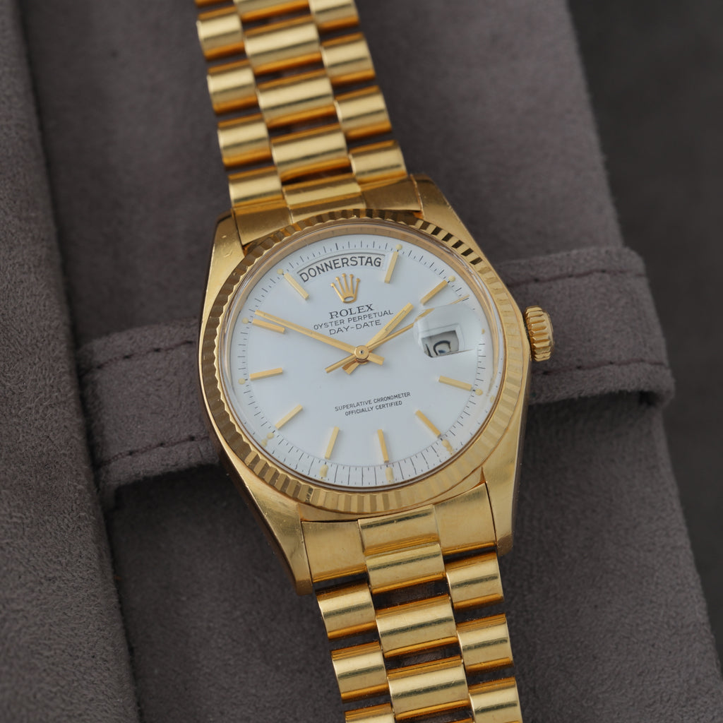 Rolex Day-Date 36 Ref. 1803/8 'Pie Pan' 1976 'Unpolished Thick Case'