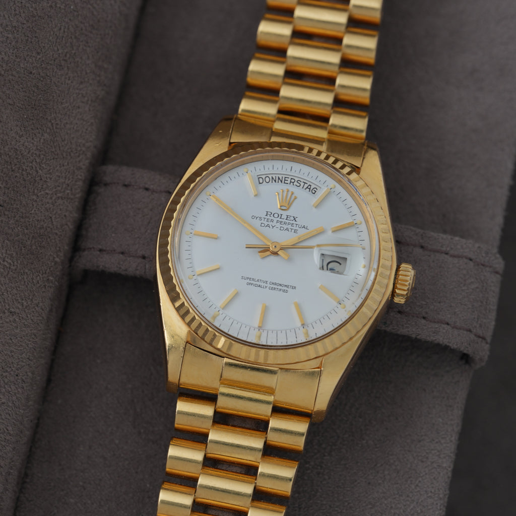 Rolex Day-Date 36 Ref. 1803/8 'Pie Pan' 1976 'Unpolished Thick Case'