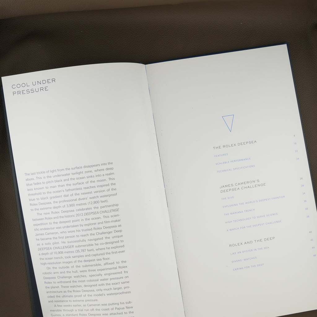 Rolex Sea-Dweller Deepsea Buch/Book 'The last Frontier' Tablebook' English