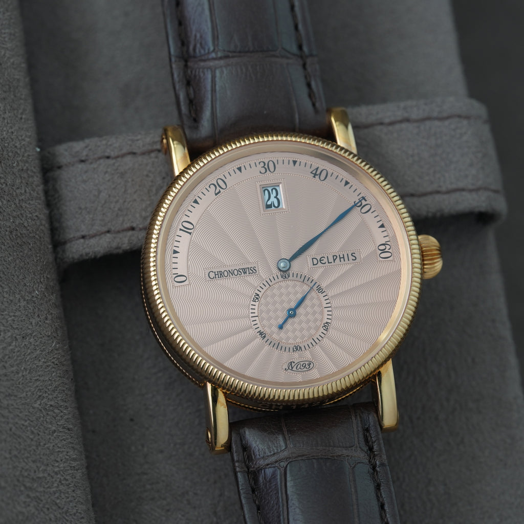 Chronoswiss Delphis Ref. CH1421R 'Box & Papiere' NOS 'Lachs Zifferblatt'