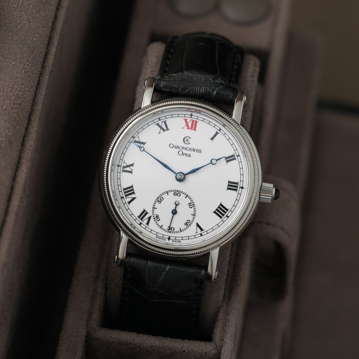 Chronoswiss Orea 36,5mm Ref. CH1163 'Box & Papiere' Emaille Dial