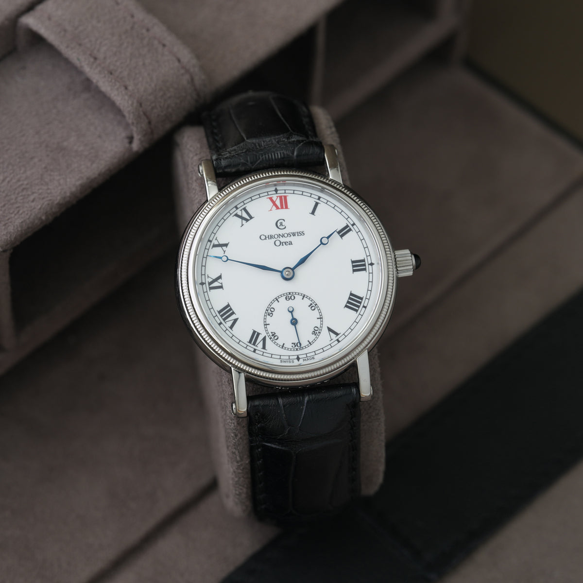 Chronoswiss Orea 36,5mm Ref. CH1163 'Box & Papiere' Emaille Dial