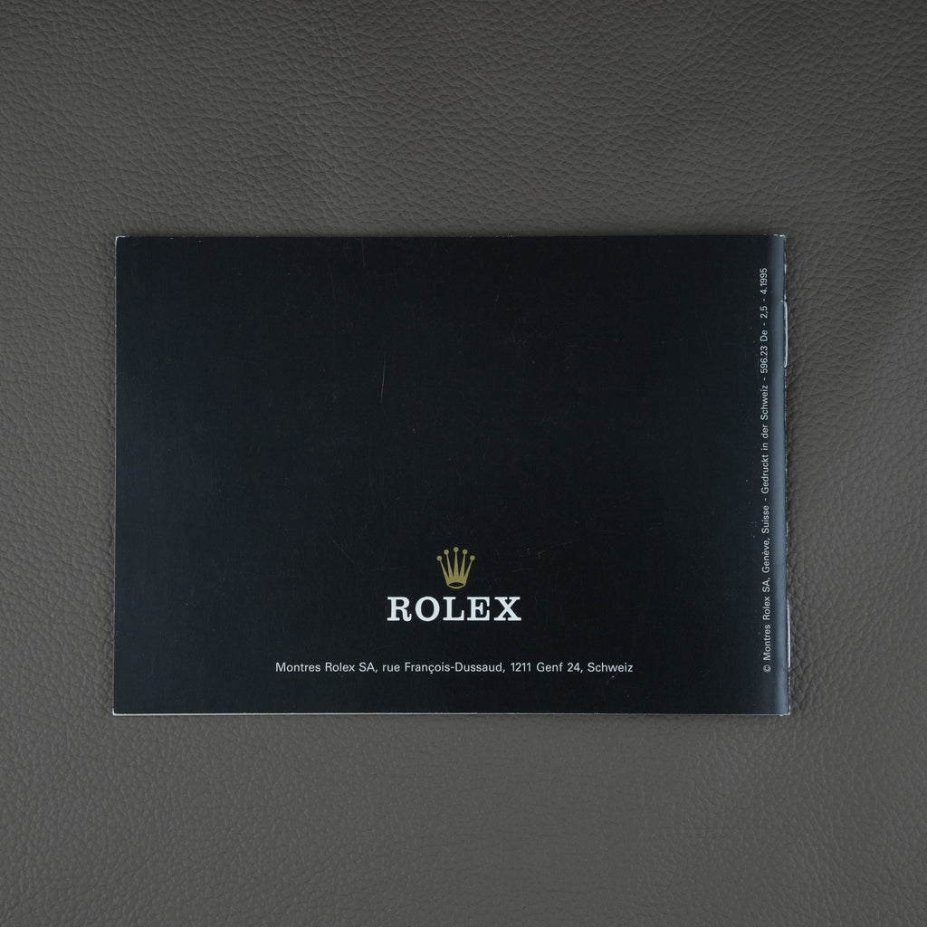 Rolex Daytona Zenith Booklet/Manual De. 4.1995 16520/16528/16523/16518