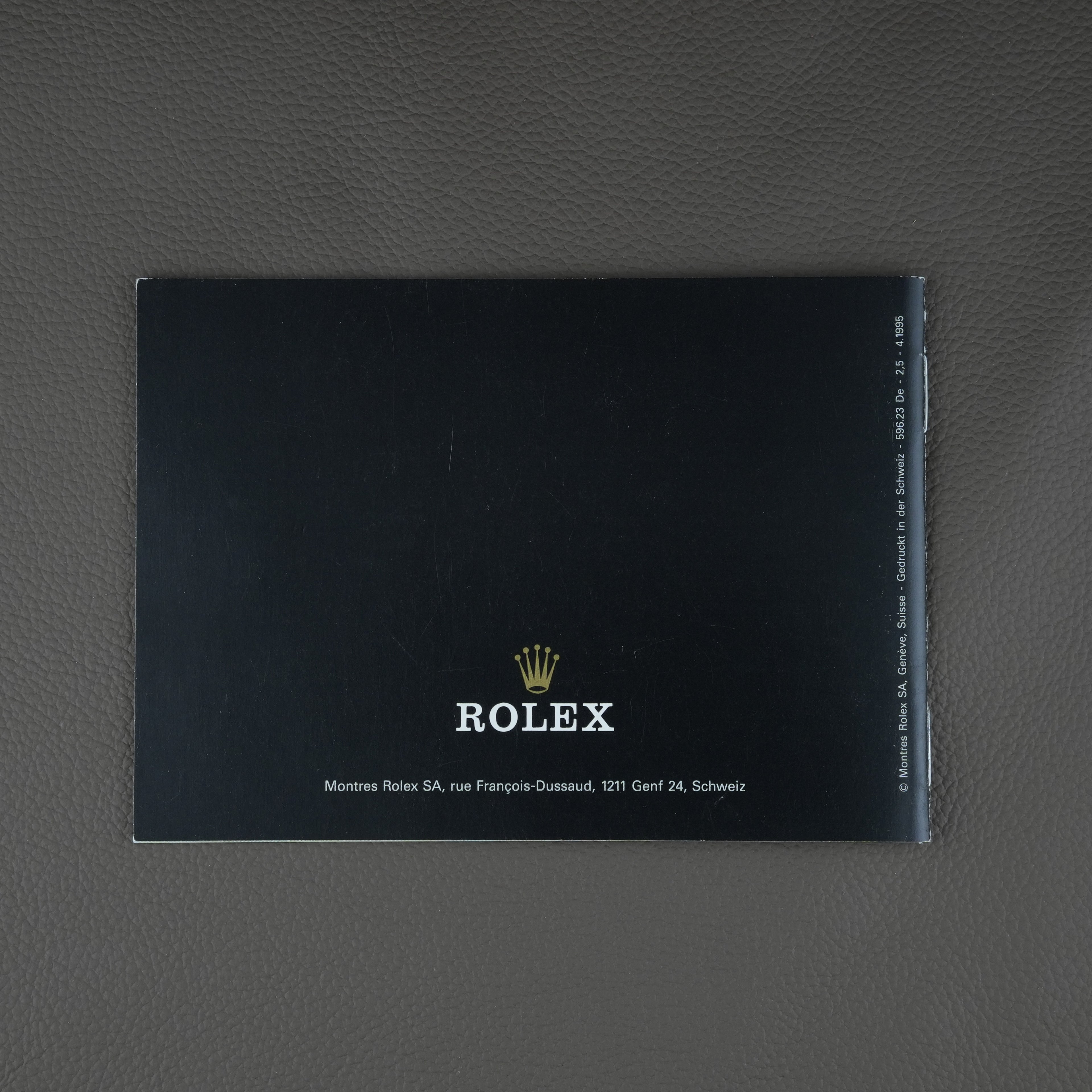 Rolex Daytona Zenith Booklet/Manual De. 4.1995 16520/16528/16523/16518