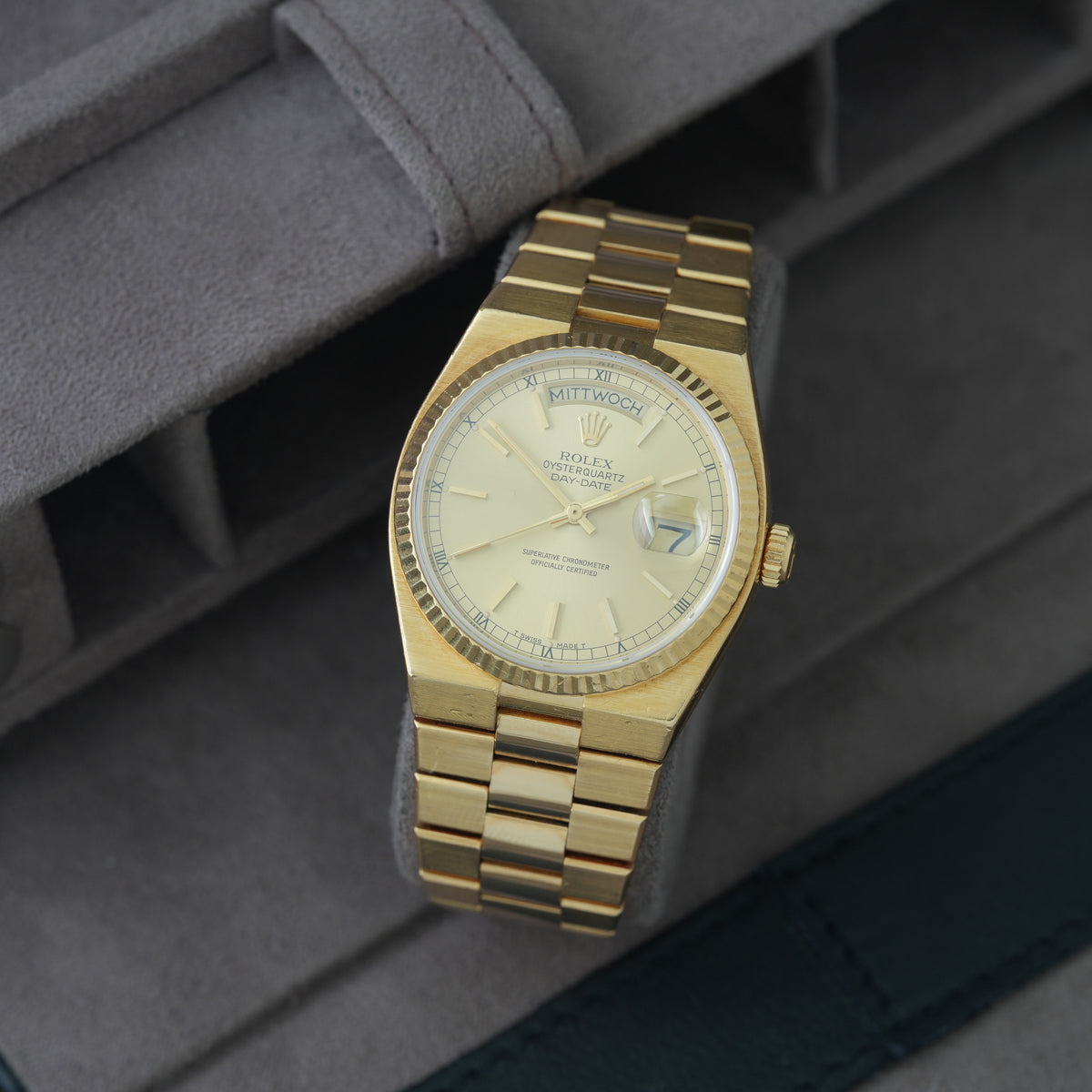 Rolex Day-Date Oysterquartz Ref. 19018 'Box & Papiere 1982'