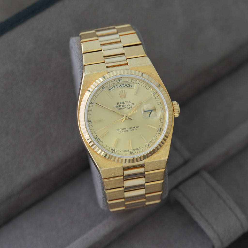 Rolex Day-Date Oysterquartz Ref. 19018 'Box & Papiere 1982'