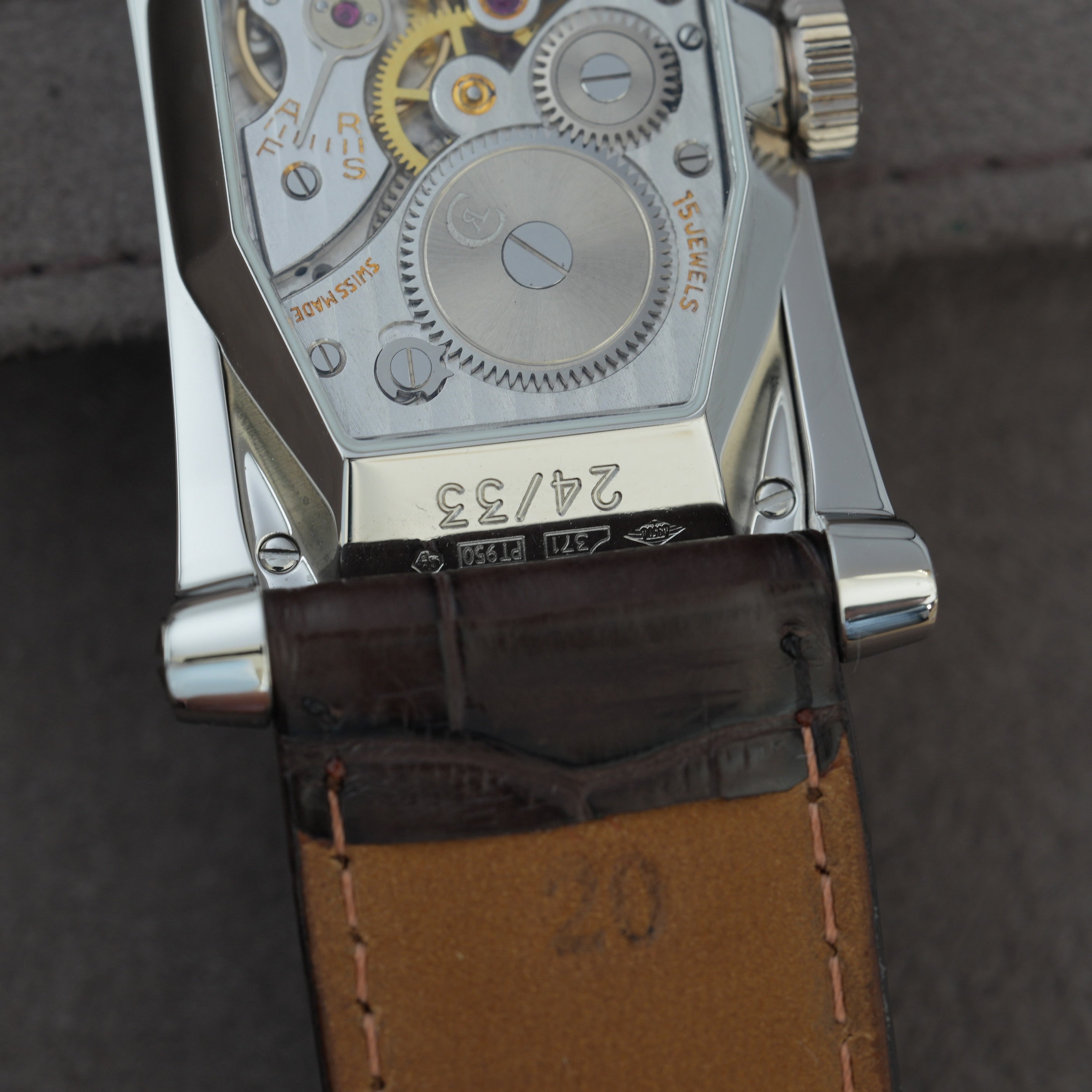 Chronoswiss Digiteur MSA Ref. CH1370 NOS Platin 'Full Set' *Lachs*