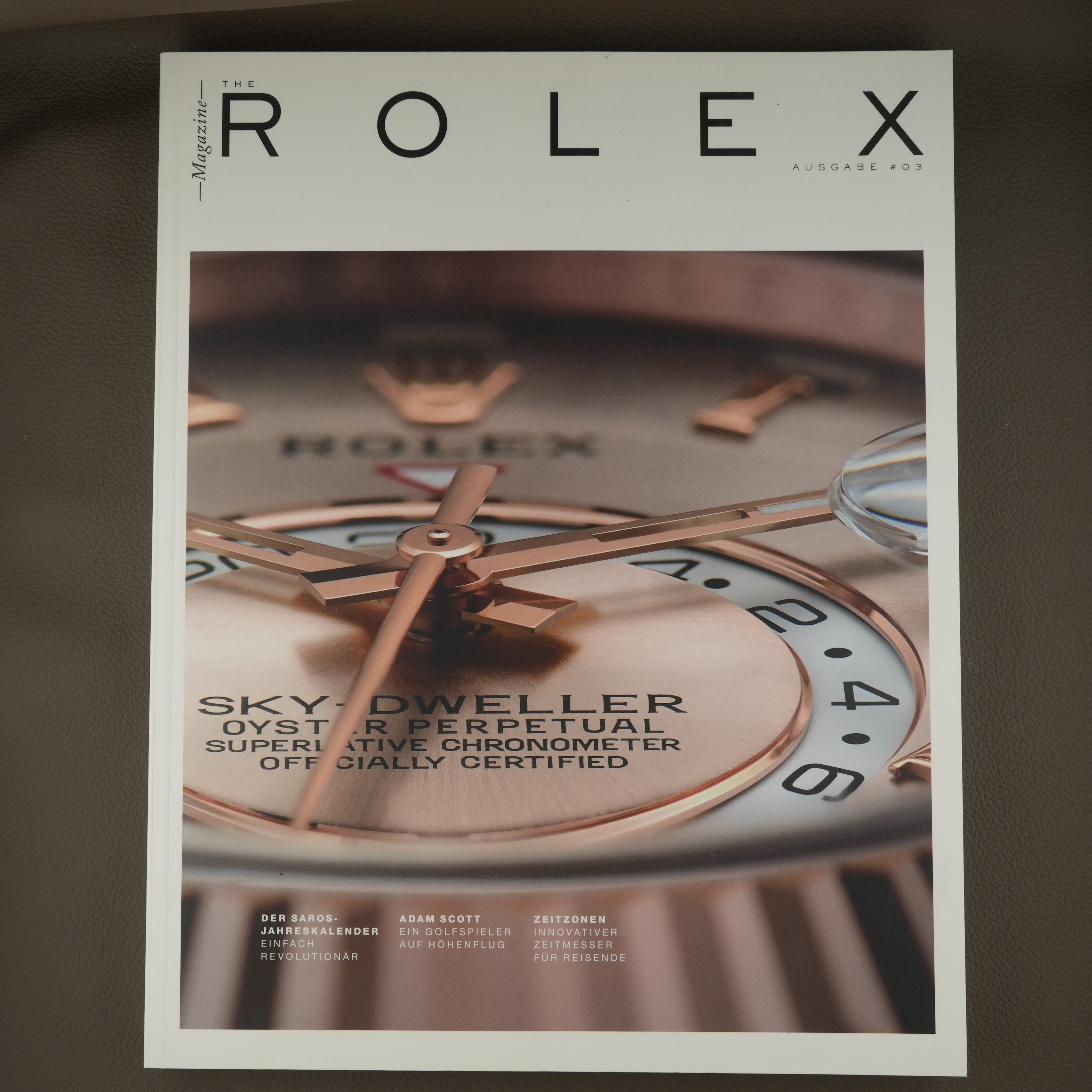Rolex Magazine Ausgabe #03 Rolex Sky-Dweller 'Deutsch' 141 Seiten 'Tablebook'