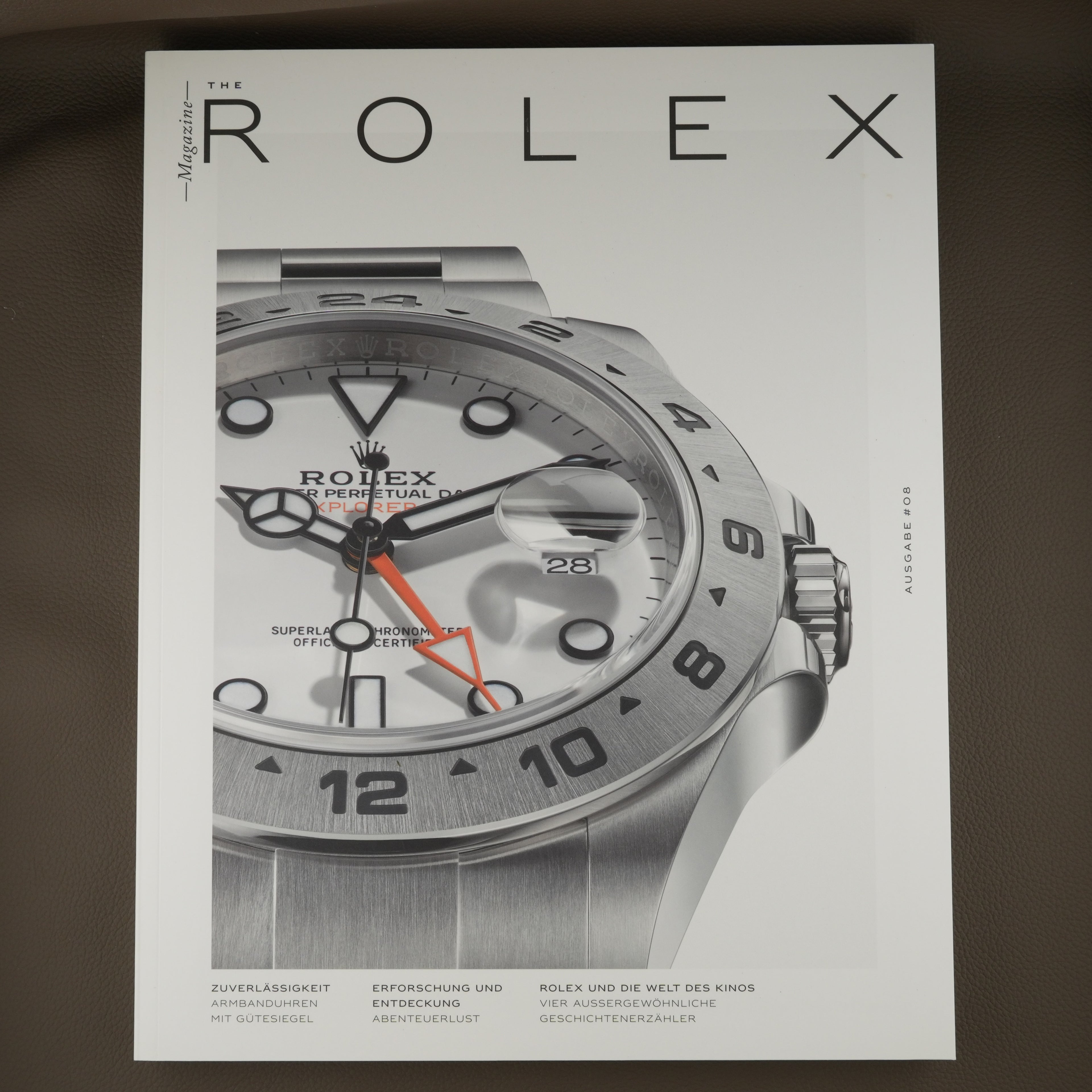 Rolex Magazine Ausgabe #08 Rolex Explorer 'Deutsch' 146 Seiten 'Tablebook'