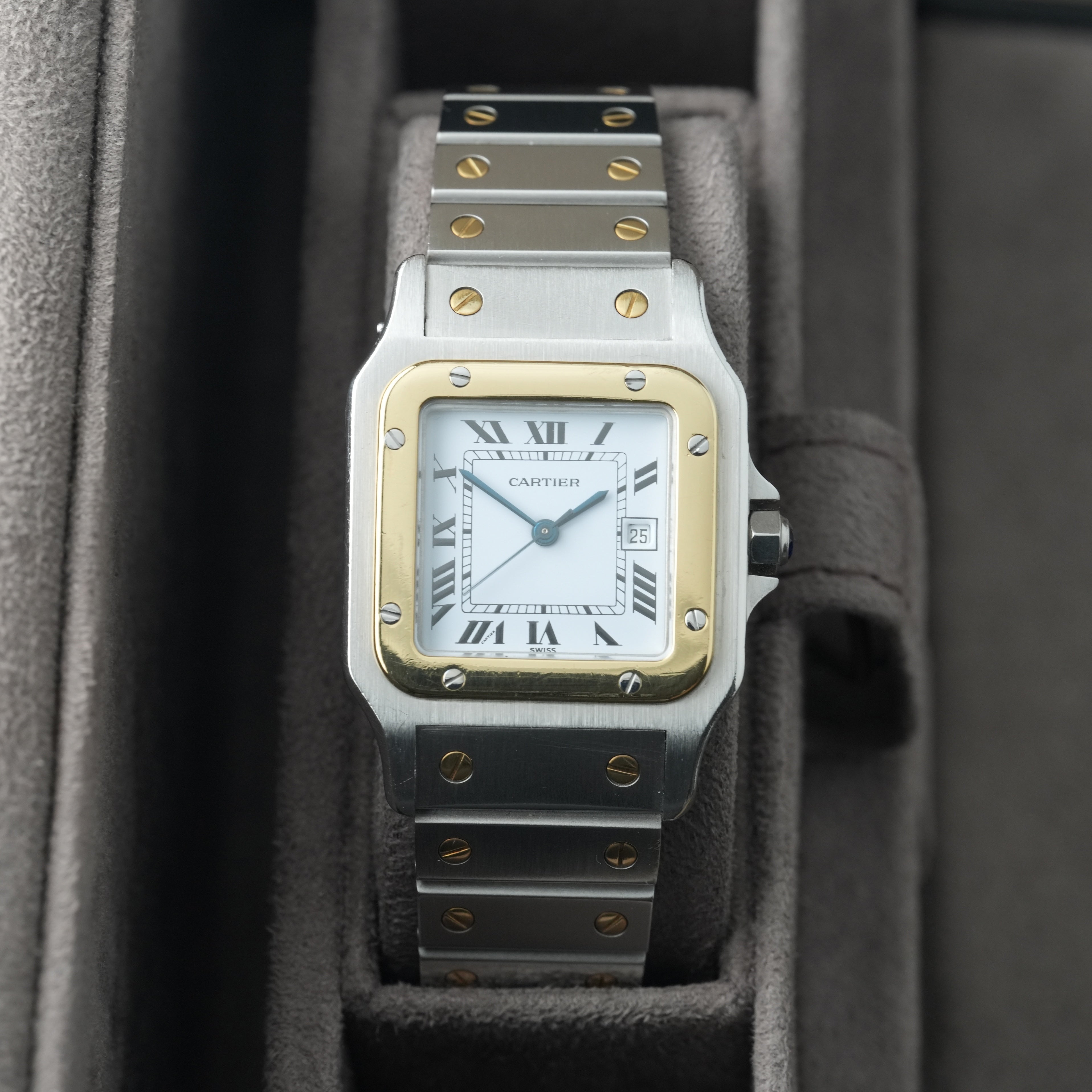 Cartier Santos Carree Ref. 2961 'unpoliert'