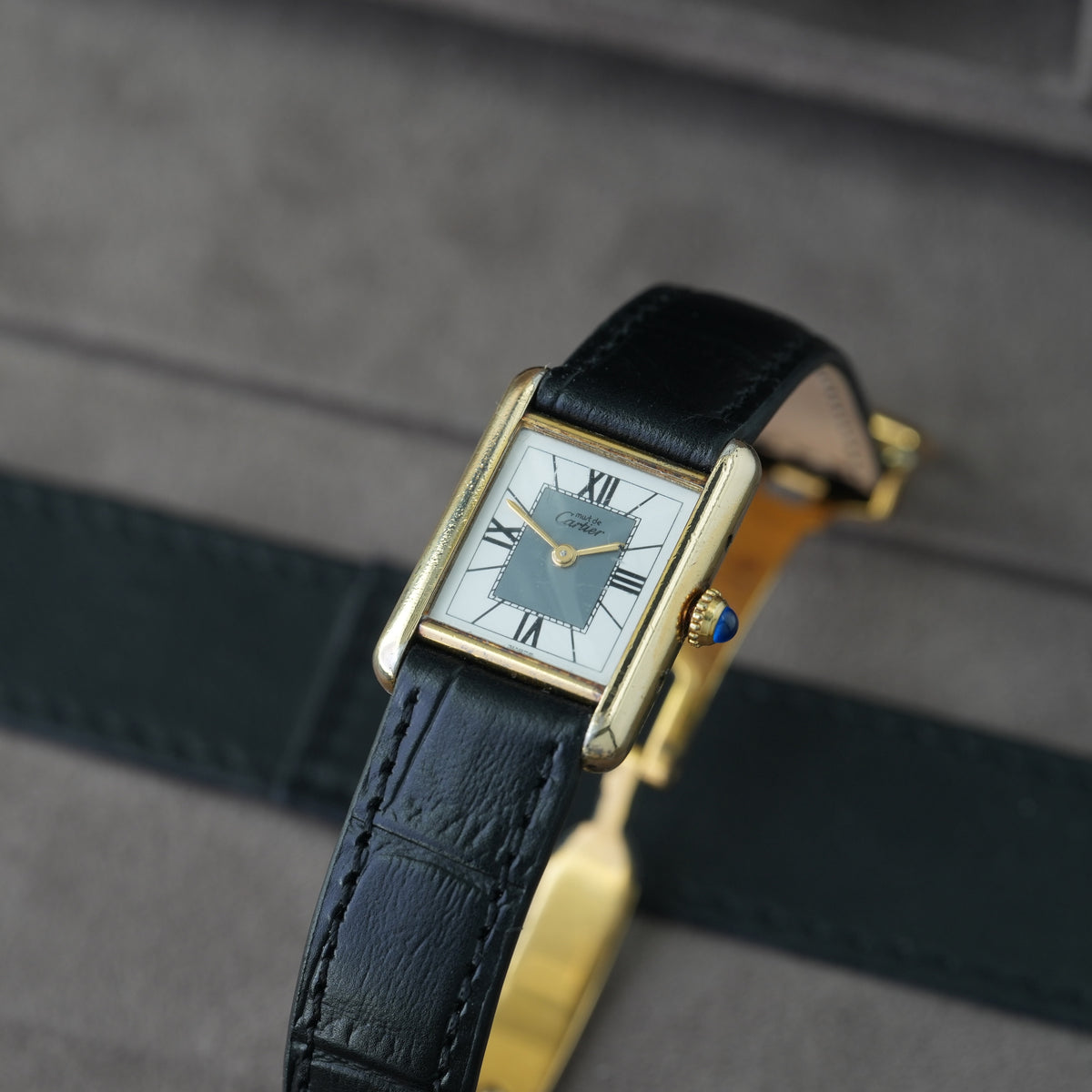 Cartier Tank Vermeil Ref. 5057001 'Full Set' Faltschließe