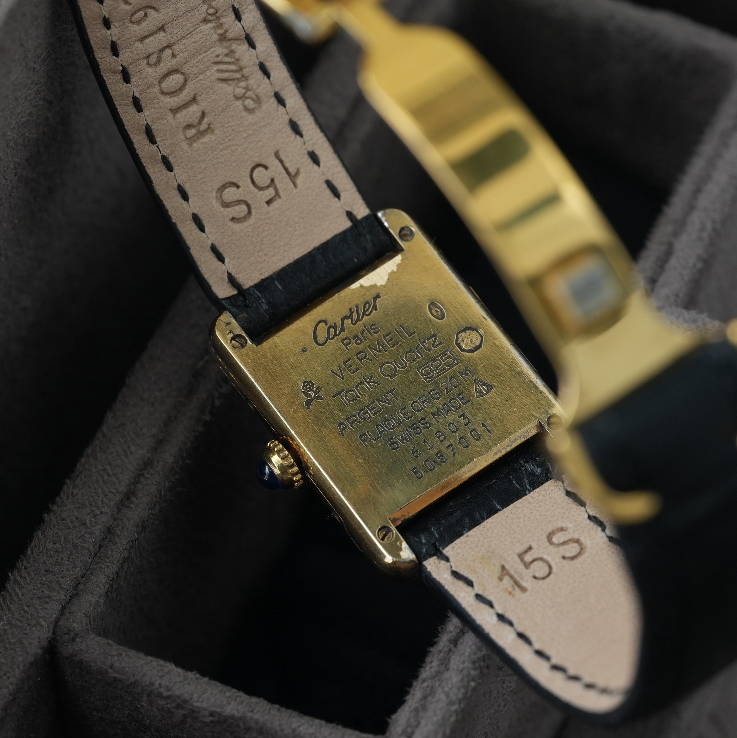 Cartier Tank Vermeil Ref. 5057001 'Full Set' Faltschließe