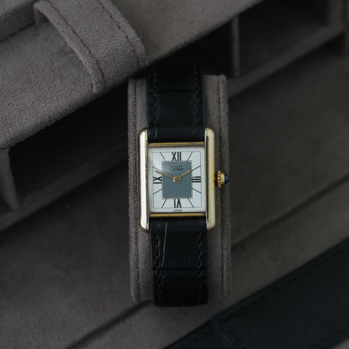 Cartier Tank Vermeil Ref. 5057001 'Full Set' Faltschließe