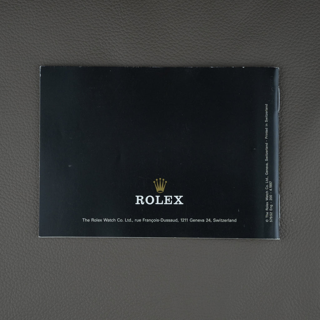 Rolex 80s 90s Booklets / Manuals
