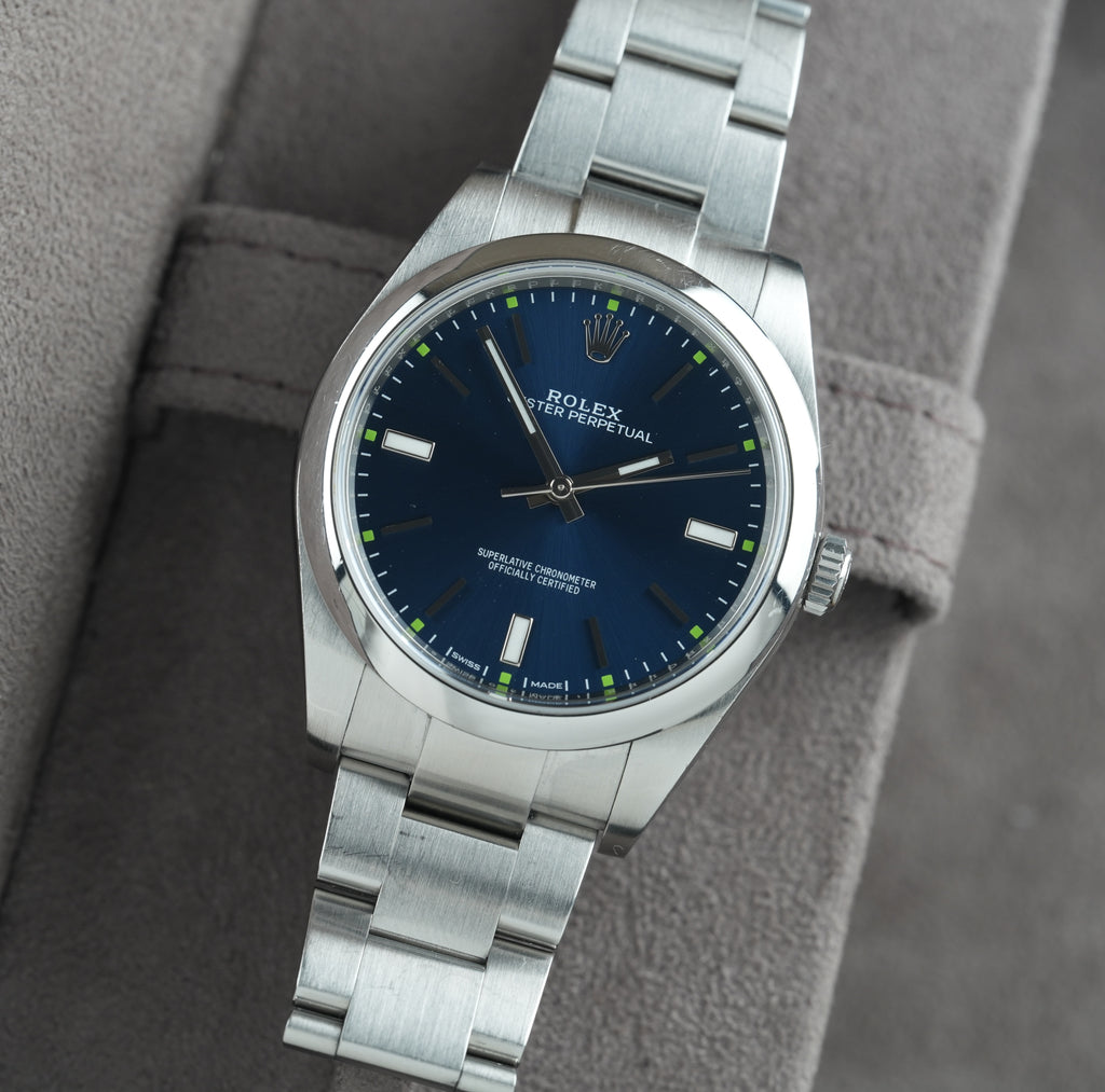 Rolex Oyster Perpetual 39 Ref. 114300 'Blaues Zifferblatt'
